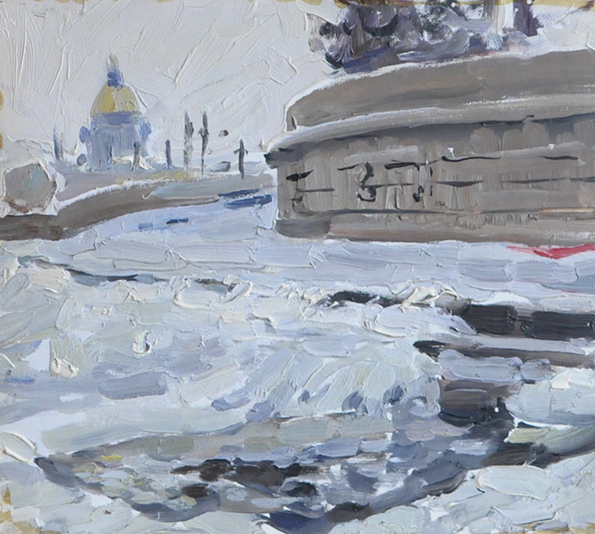 «Зимний пейзаж», Коровяков А. П., 1962