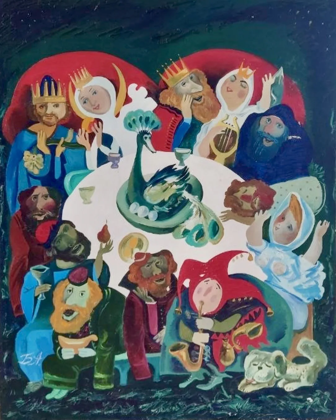 «Сказки Пушкина», Александров Б.Н., художник, купить картину, купить, работы, аукцион, графика, галерея ОПХ, Bidspirit, бидспирит, магазин