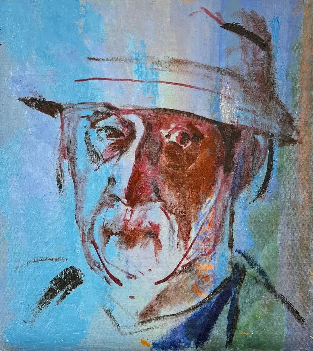 «Автопортрет», Тажибаев Марат, художник, живопись, графика, выставка, галерея ОПХ, выставка «Автопортреты» – XXVIII Международного фестиваля искусств «Сергей Осколков и его друзья»