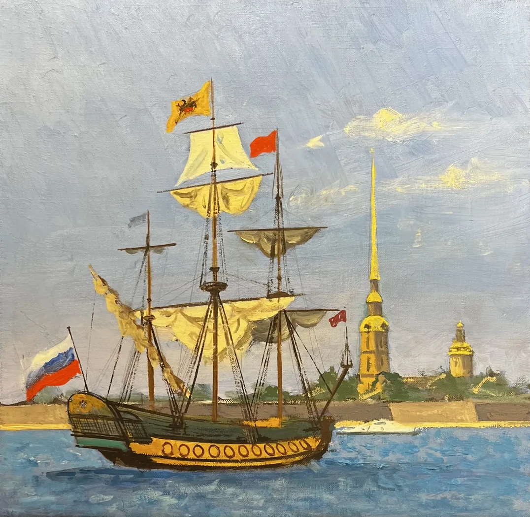 «У Петропавловки», Яркин Владимир Петрович, художник, купить картину, купить, работы, живопись, выставка «Полюса живописи», галерея ОПХ