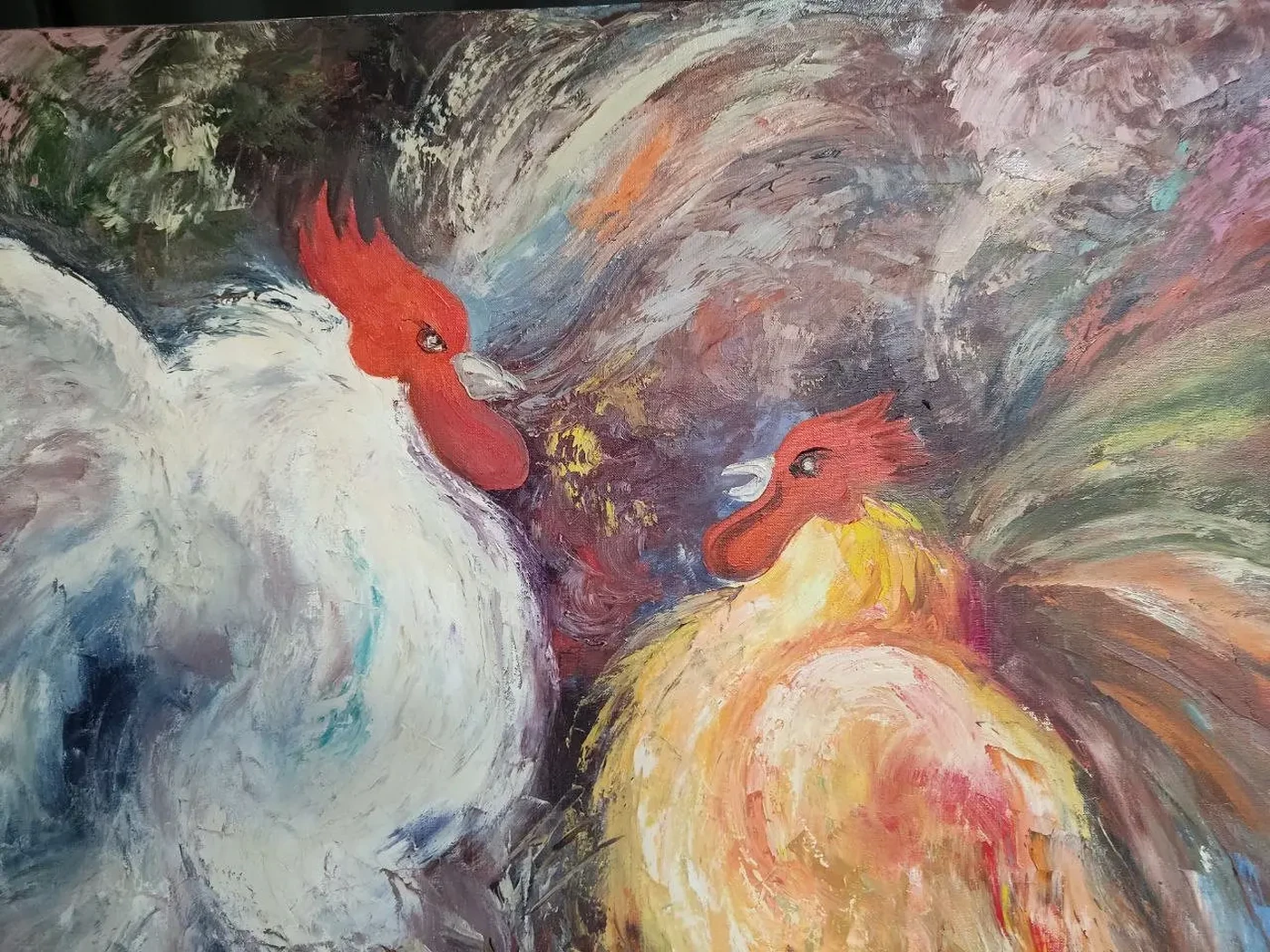 «Петухи», Куликов В.А., 2004 г., купить картину, художник.