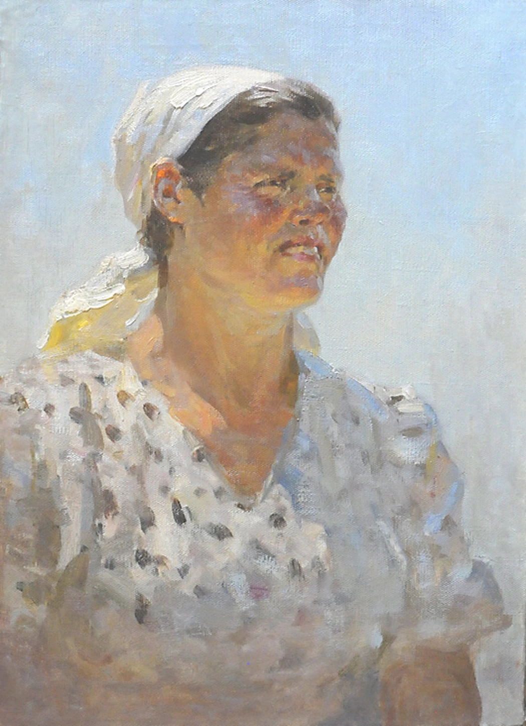 «Анна», этюд к картине «Хлеб пошёл!», 1950, Соколов А.И.