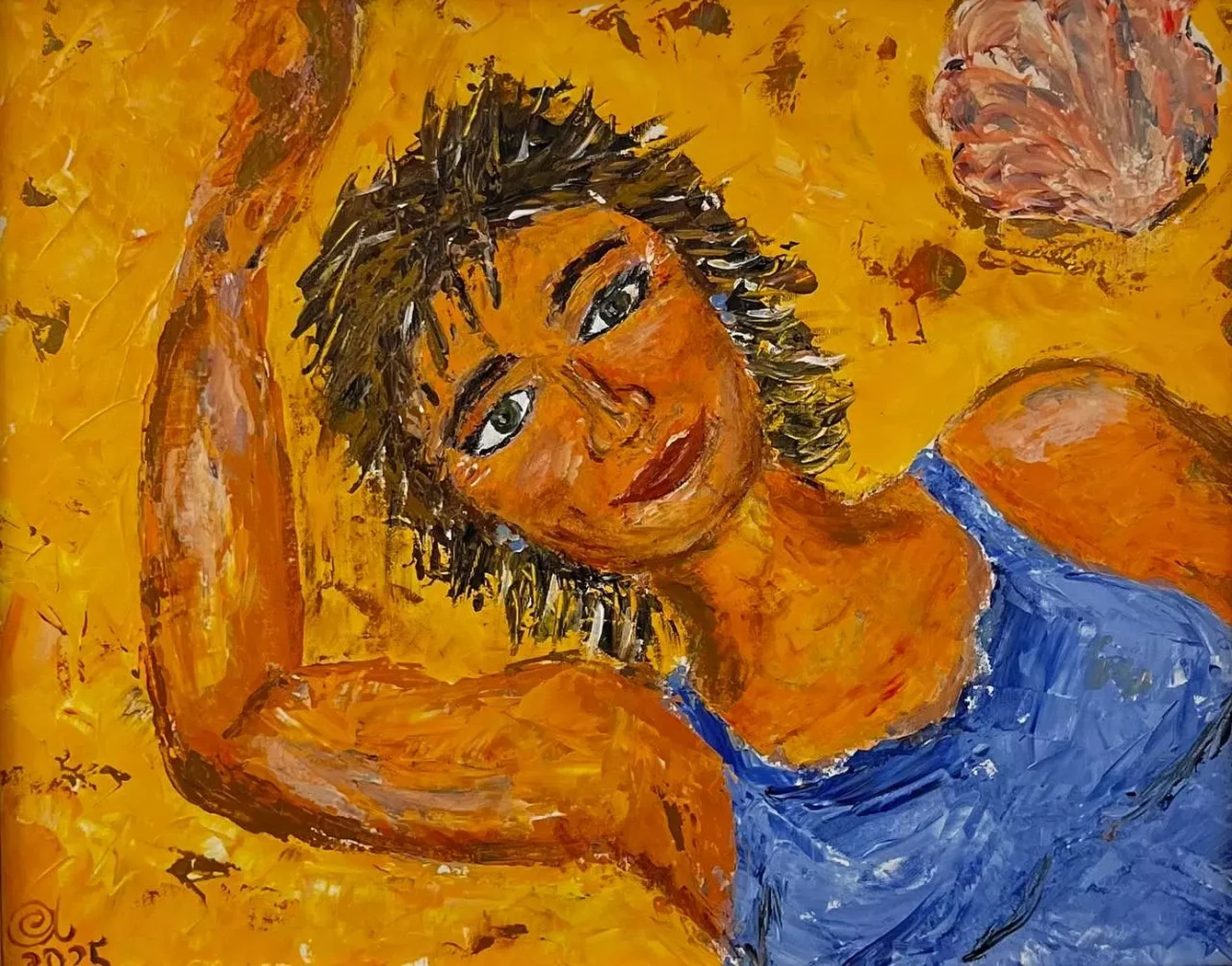 «Автопортрет», Аксенова Елена Леонидовна, художник, живопись, графика, выставка, галерея ОПХ, выставка «Автопортреты» – XXVIII Международного фестиваля искусств «Сергей Осколков и его друзья»