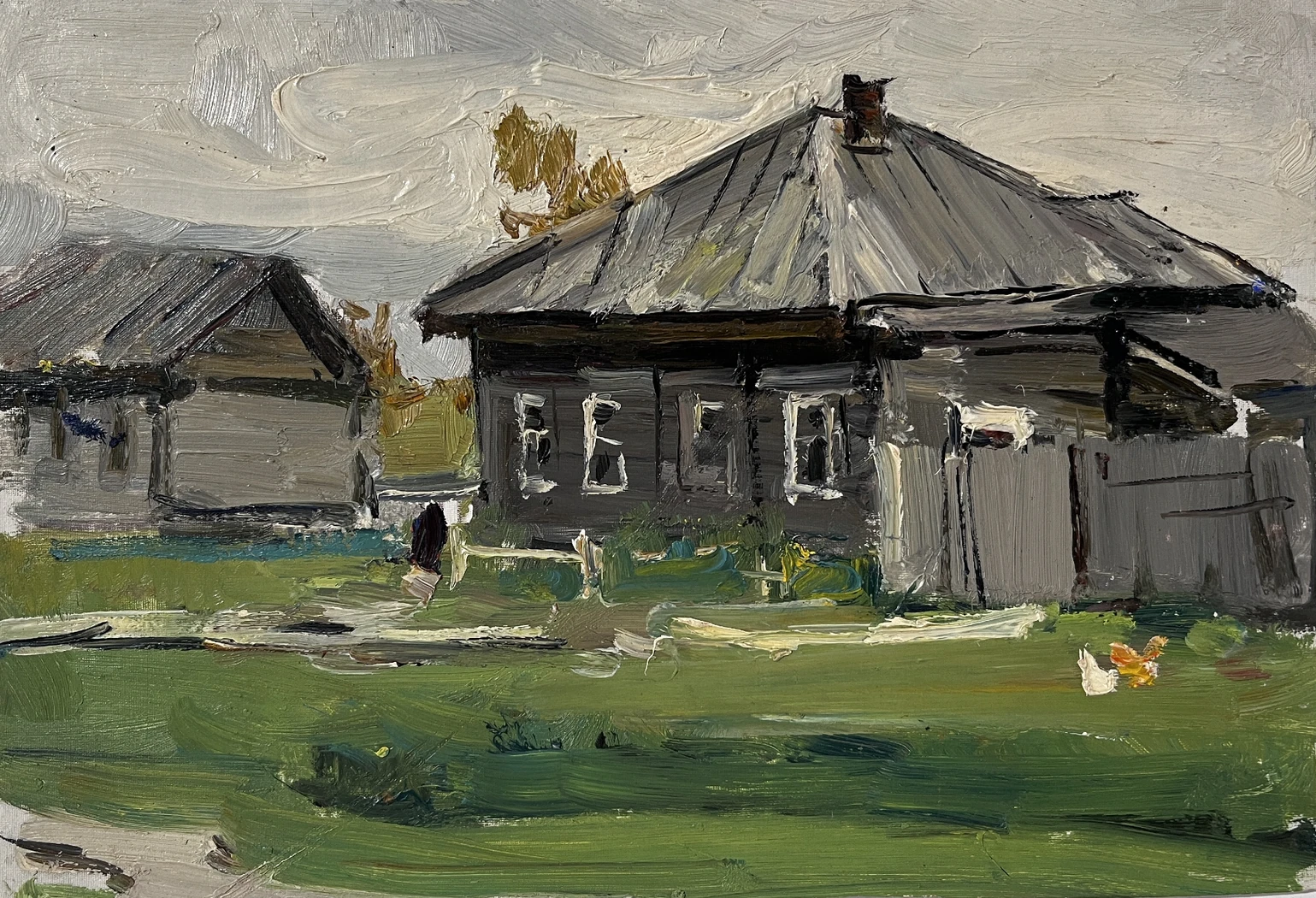 «Летний день. Домик в деревне», Тюленев Виталий Иванович, художник, купить картину