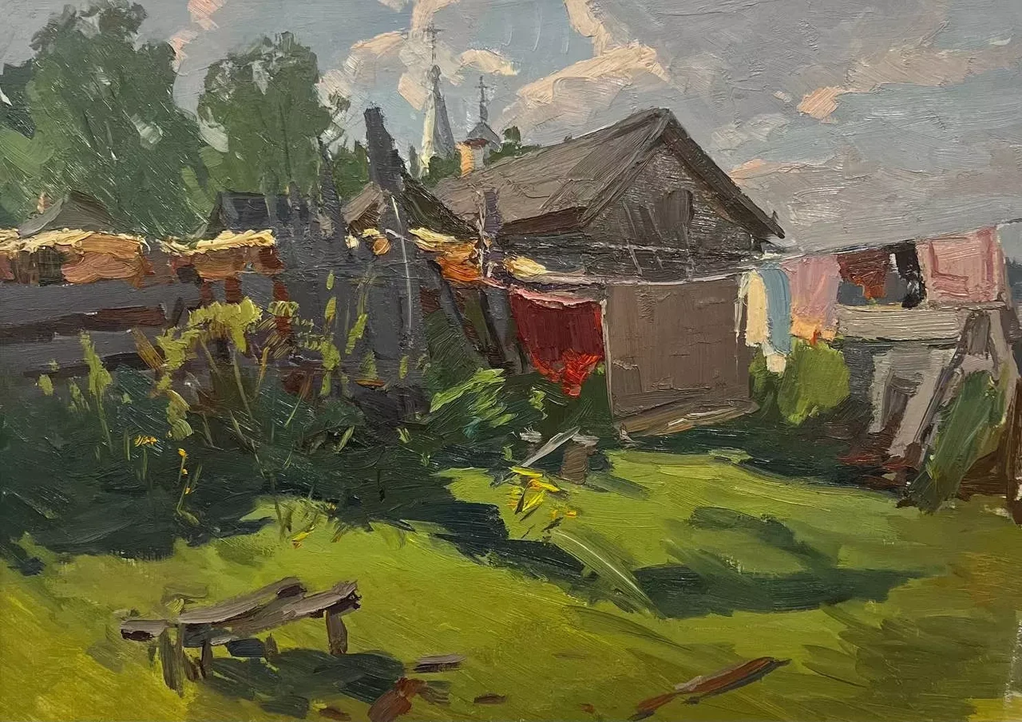«Переславль-Залесский», Падва Ефим Давыдович, художник, купить картину, купить работы, галерея ОПХ, выставка «Мастерская - Ленинград» Ефим Падва и его любимый город