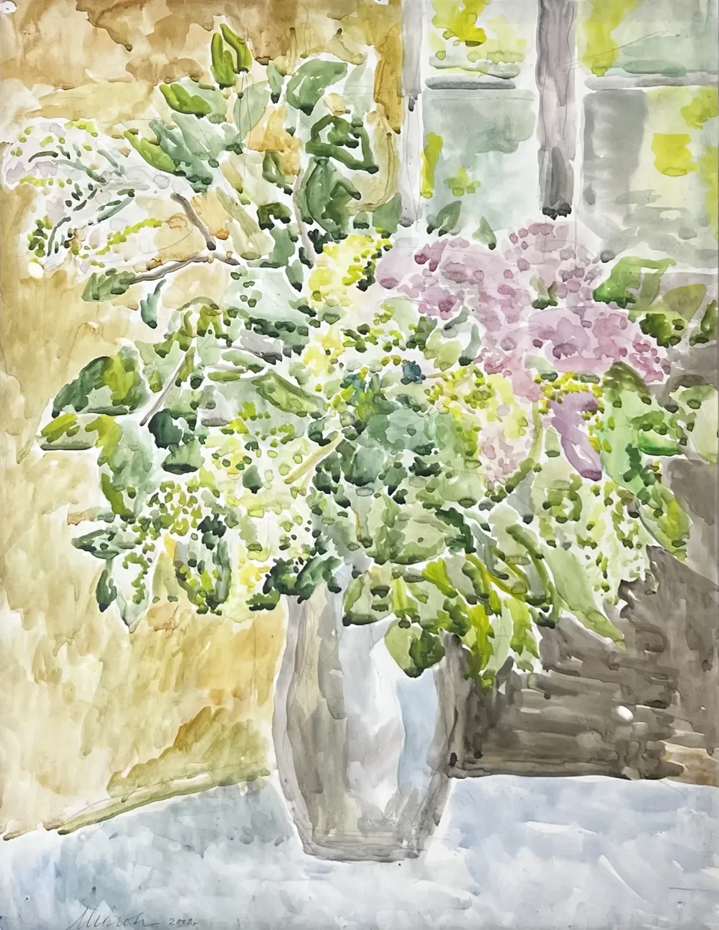 «Сирень», Милова Лидия Александровна, художник, купить картину, купить, работы, аукцион, живопись, галерея ОПХ, Bidspirit, бидспирит, магазин, выставка