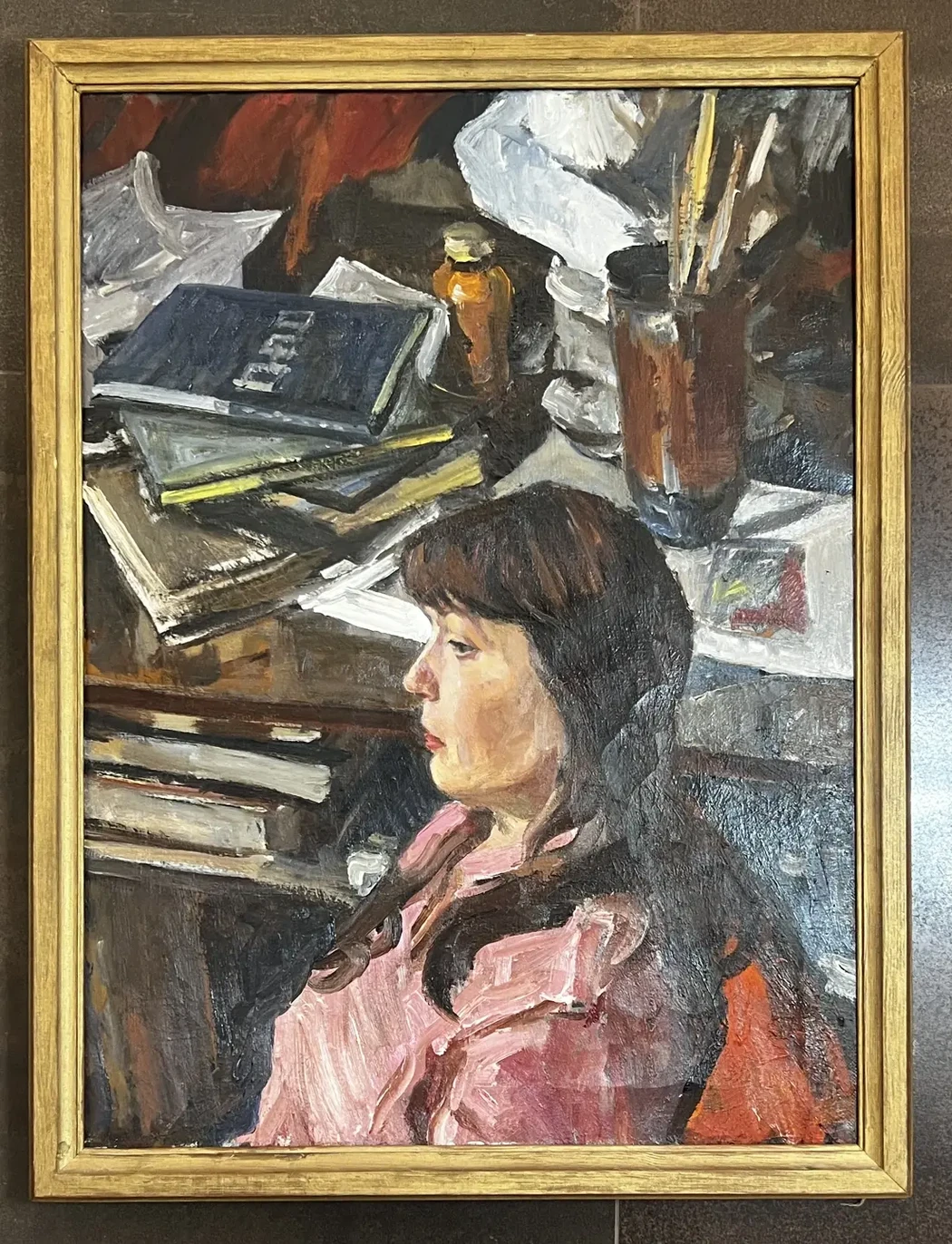 «Женский портрет», Русов Л.А., художник, купить картину, купить, работы, аукцион, живопись, галерея ОПХ, Bidspirit, бидспирит, магазин, выставка