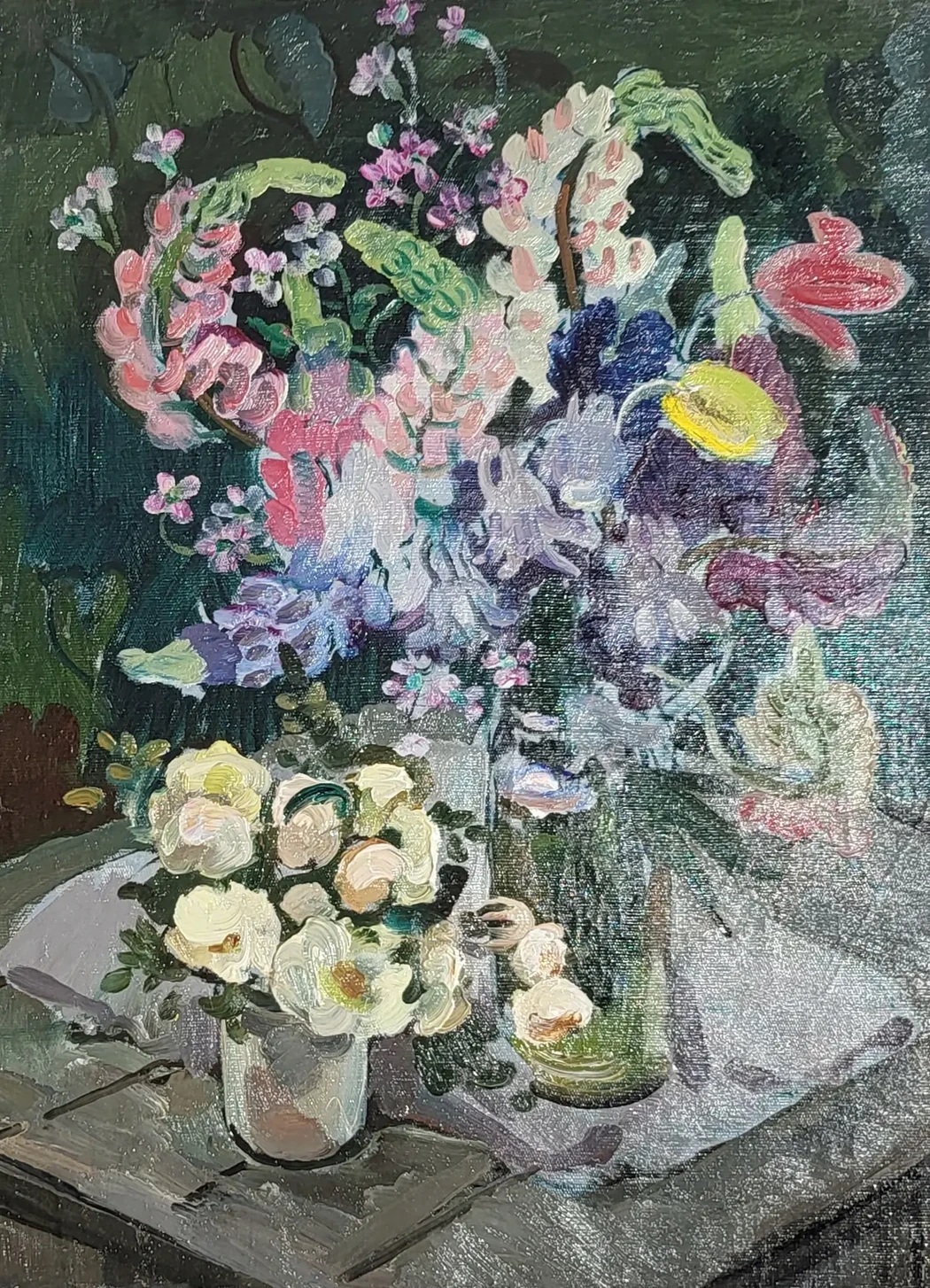 «Цветы», Скуинь Елена Петровна, художник, купить картину, купить, работы, аукцион, живопись, галерея ОПХ, Bidspirit, бидспирит, магазин, выставка