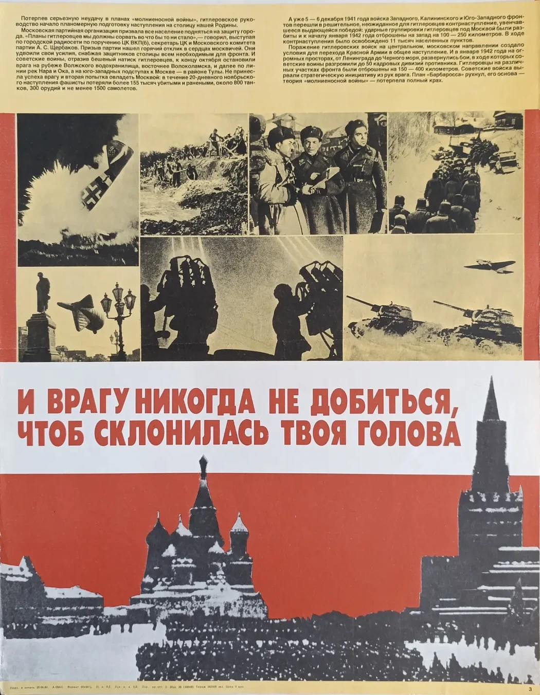 «И врагу никогда не добиться, чтоб склонилась твоя голова» Шестопал М.Н.