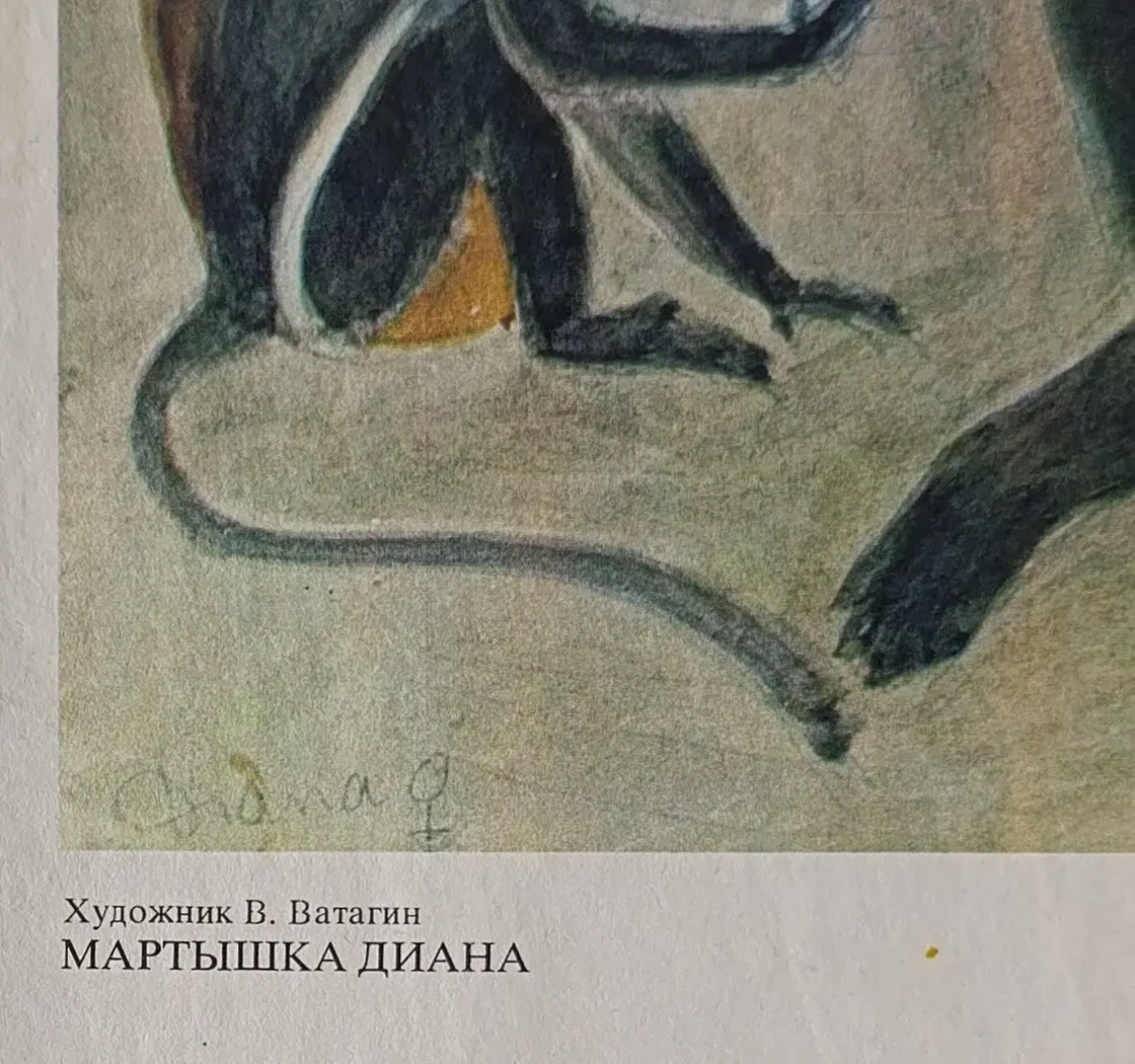 «Мартышка Диана» Ватагин В.А.