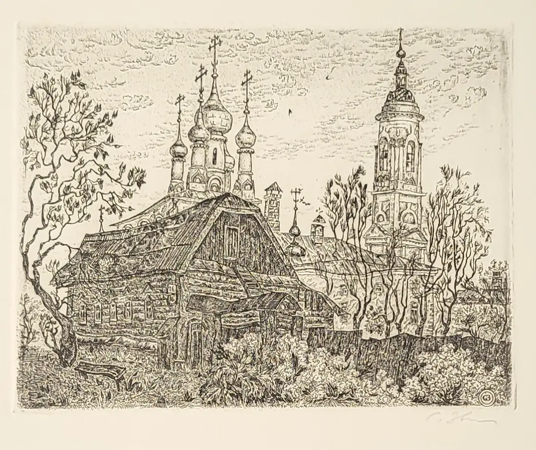 Звонцов Василий Михайлович, художник, купить картину, купить, работы, графика, галерея ОПХ, аукцион