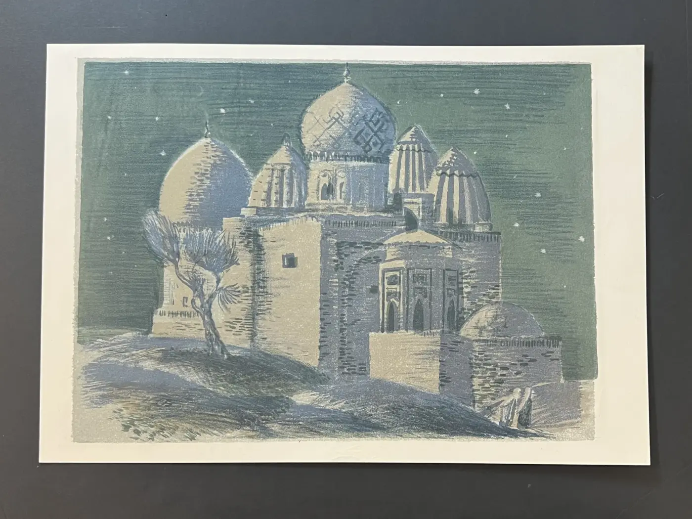 «Шахи-Зинда», Барсукова Лариса Петровна, художник, купить картину, купить, работы, графика, галерея ОПХ, аукцион