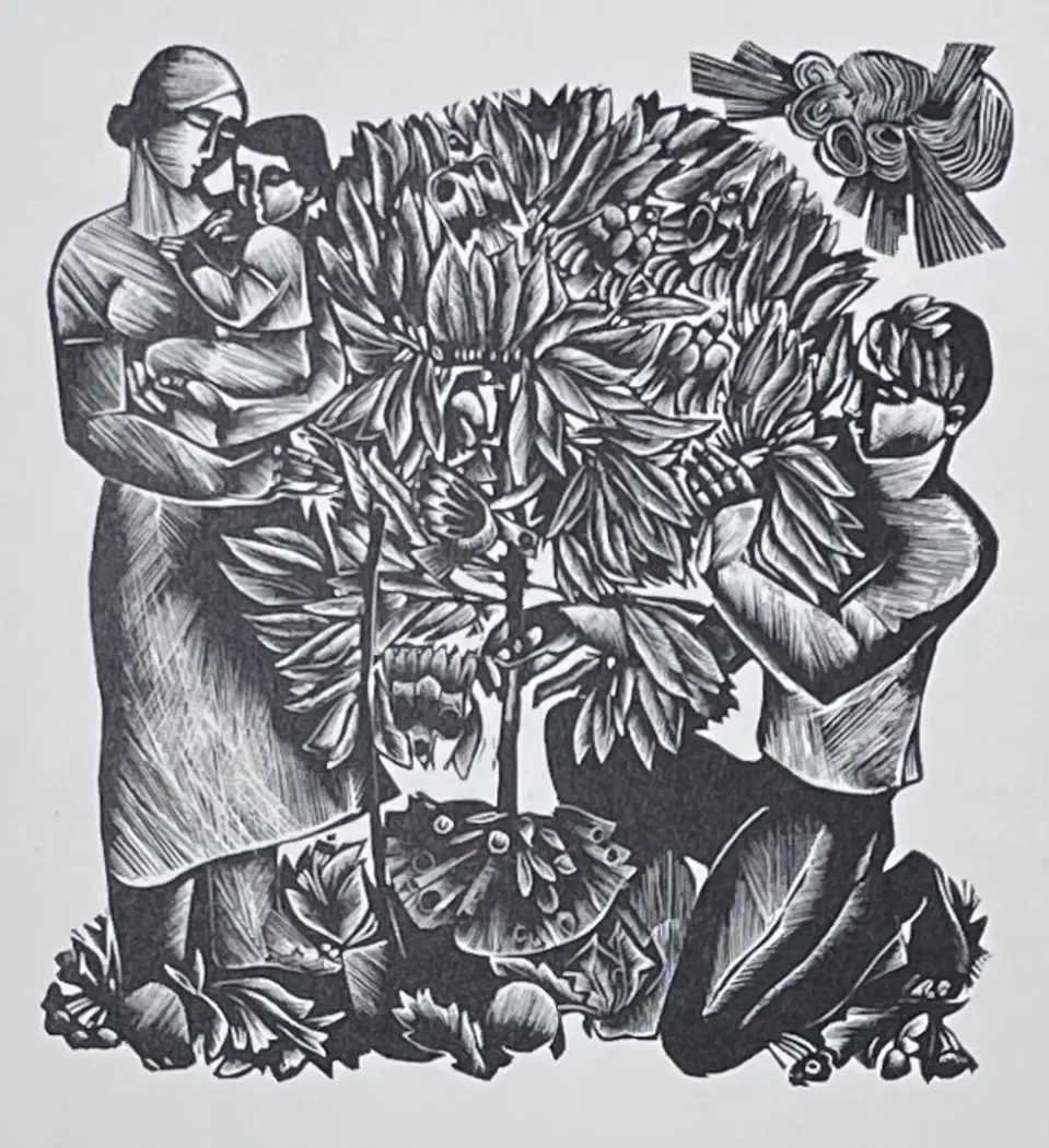 «Дерево», Н.Х., художник, купить картину, купить, работы, графика, галерея ОПХ, аукцион