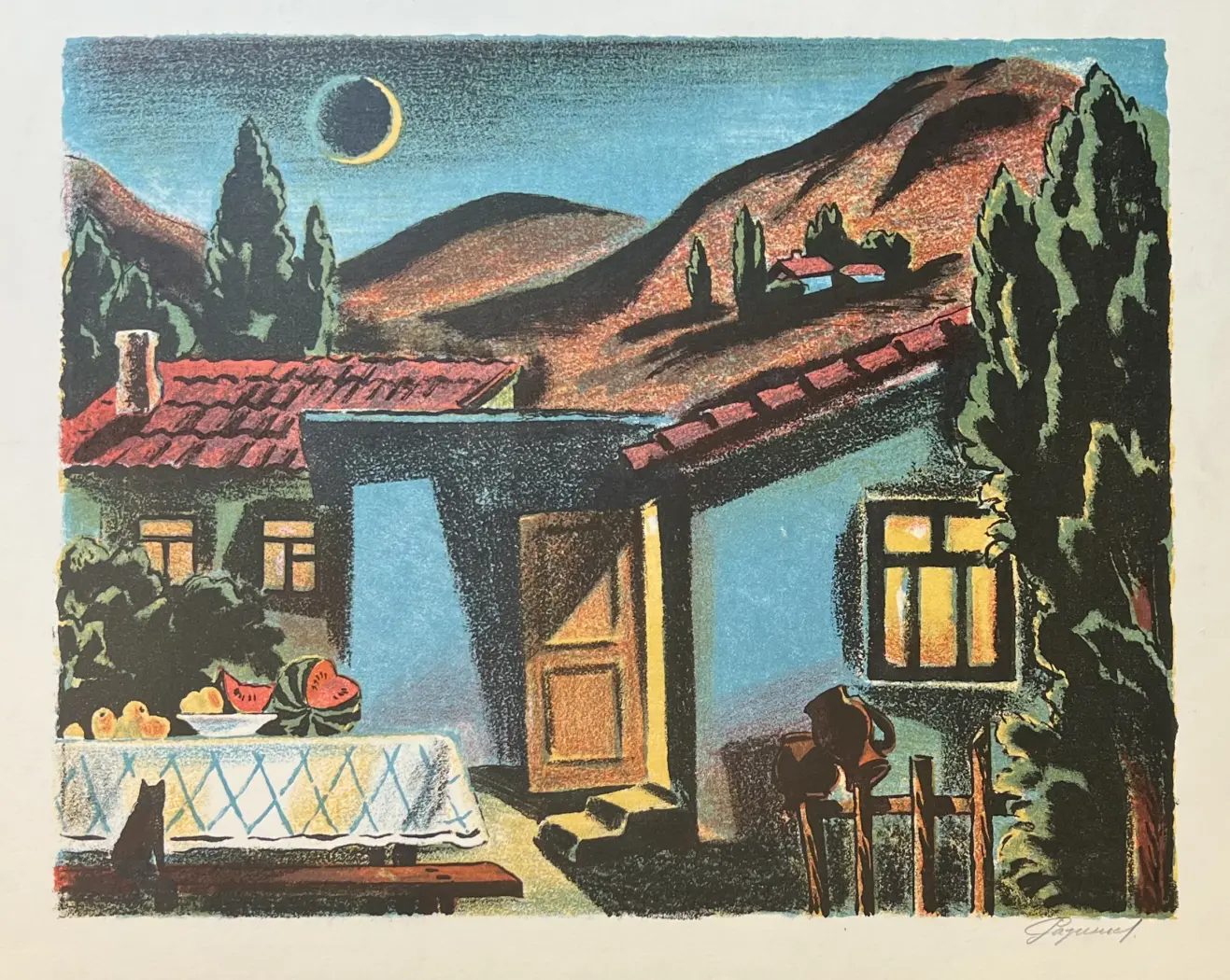 Разинков Юрий Фёдорович, художник, купить картину, купить, работы, графика, аукцион, бидспирит, галерея ОПХ, Bidspirit