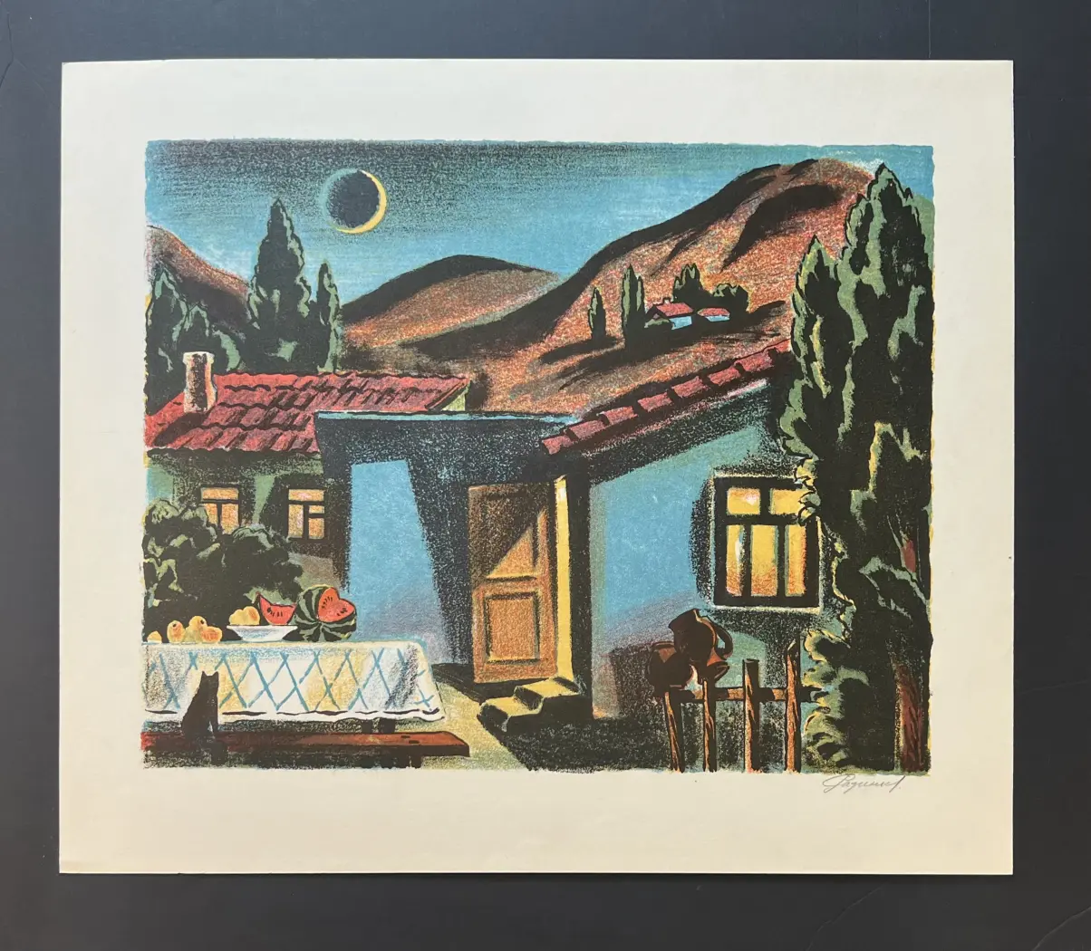Разинков Юрий Фёдорович, художник, купить картину, купить, работы, графика, аукцион, бидспирит, галерея ОПХ, Bidspirit