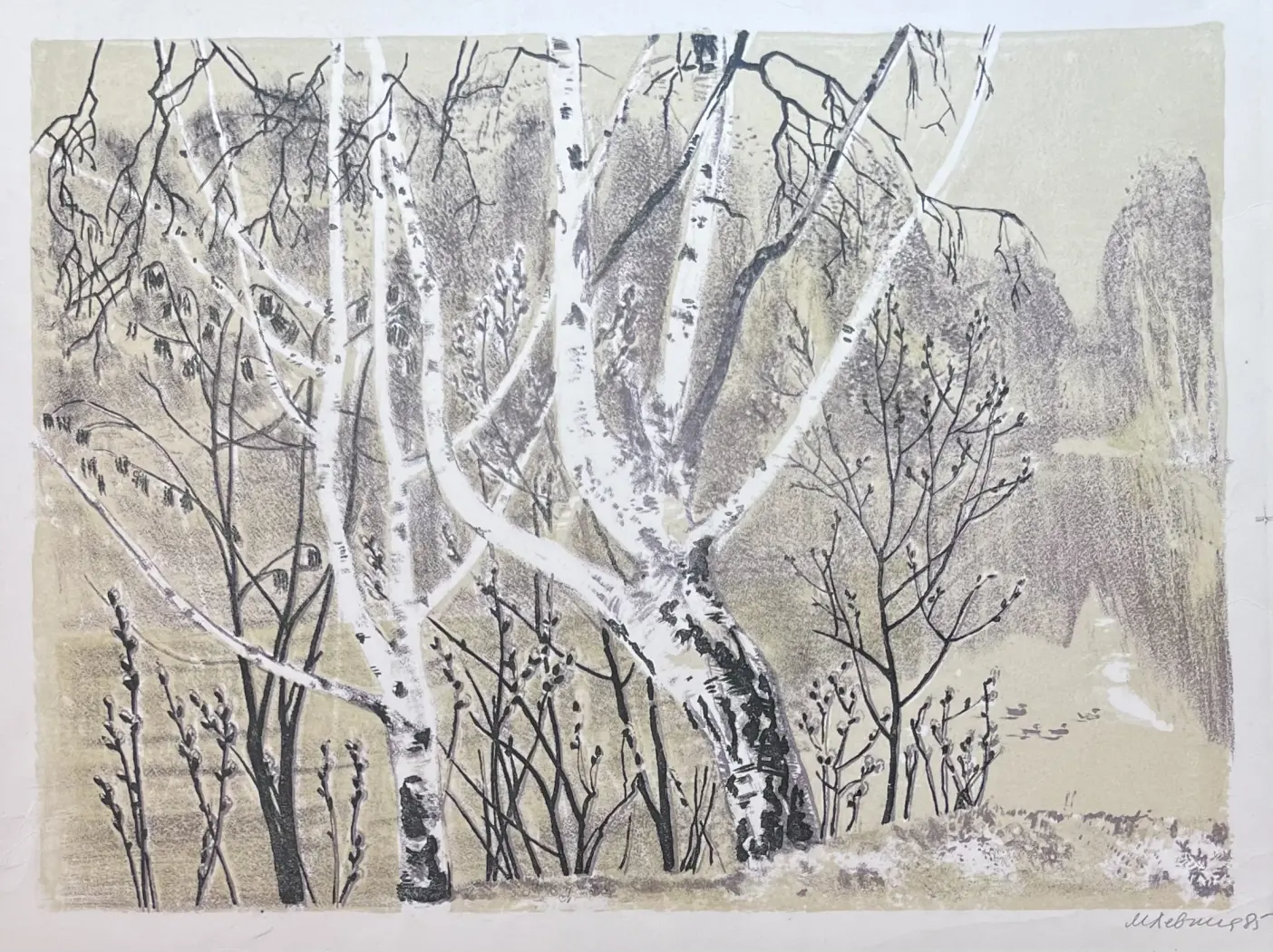 Левина М., художник, купить картину, купить, работы, графика, галерея ОПХ, аукцион