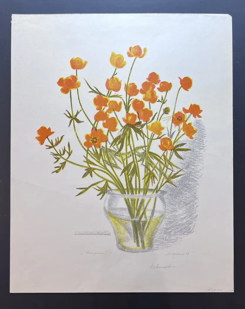 Левина М., художник, купить картину, купить, работы, графика, галерея ОПХ, аукцион