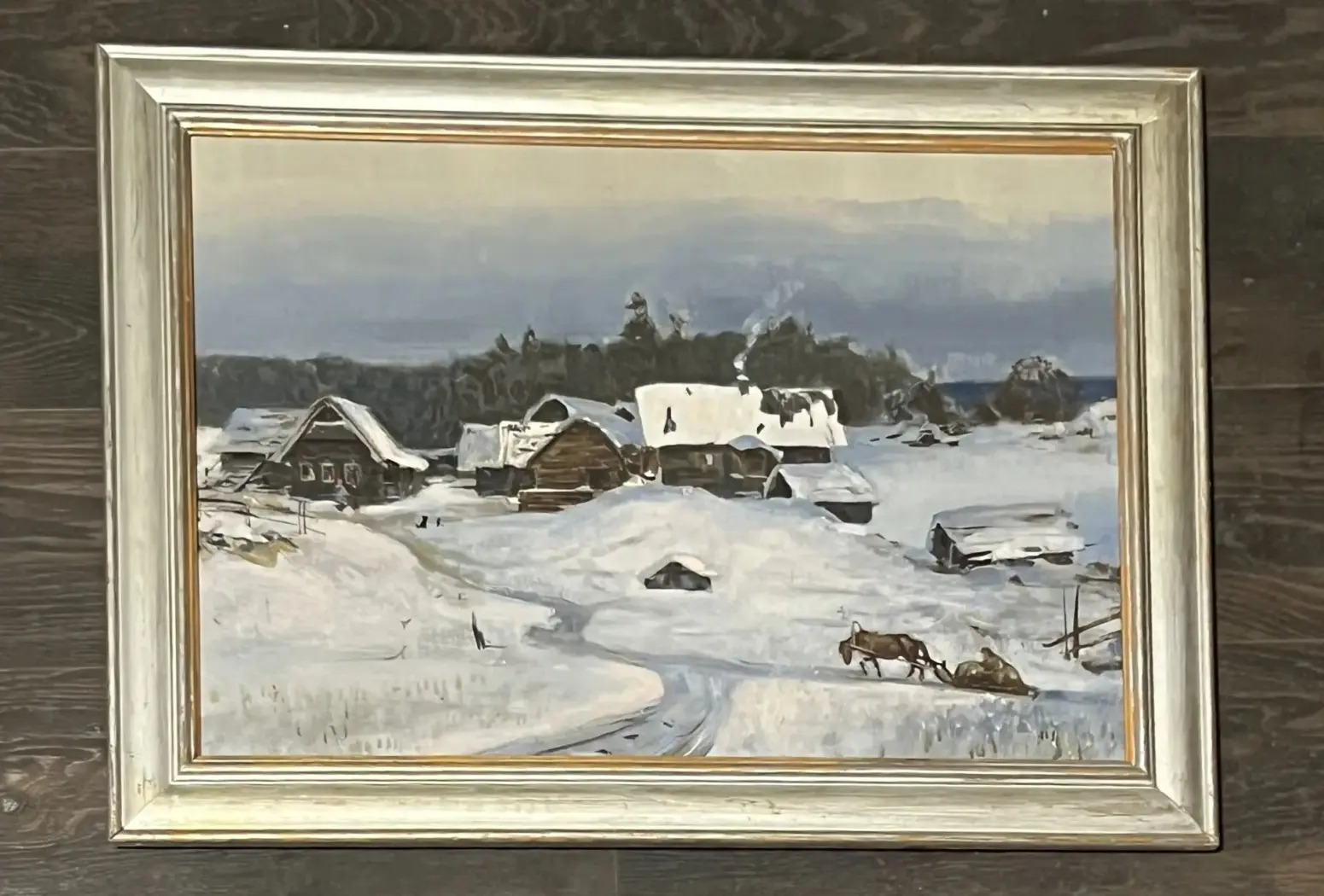 «Зимняя деревня», Яркие В.П.. художник, купить картину 