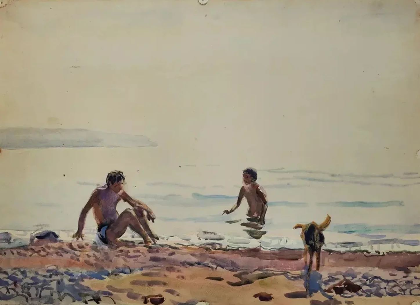 «На берегу», Бруни Лев Александрович, художник, купить картину
