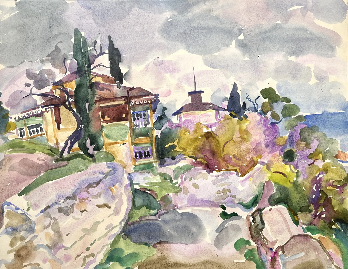 «Улица в Гурзуфе», Антипова Евгения Петровна, художник, купить картину