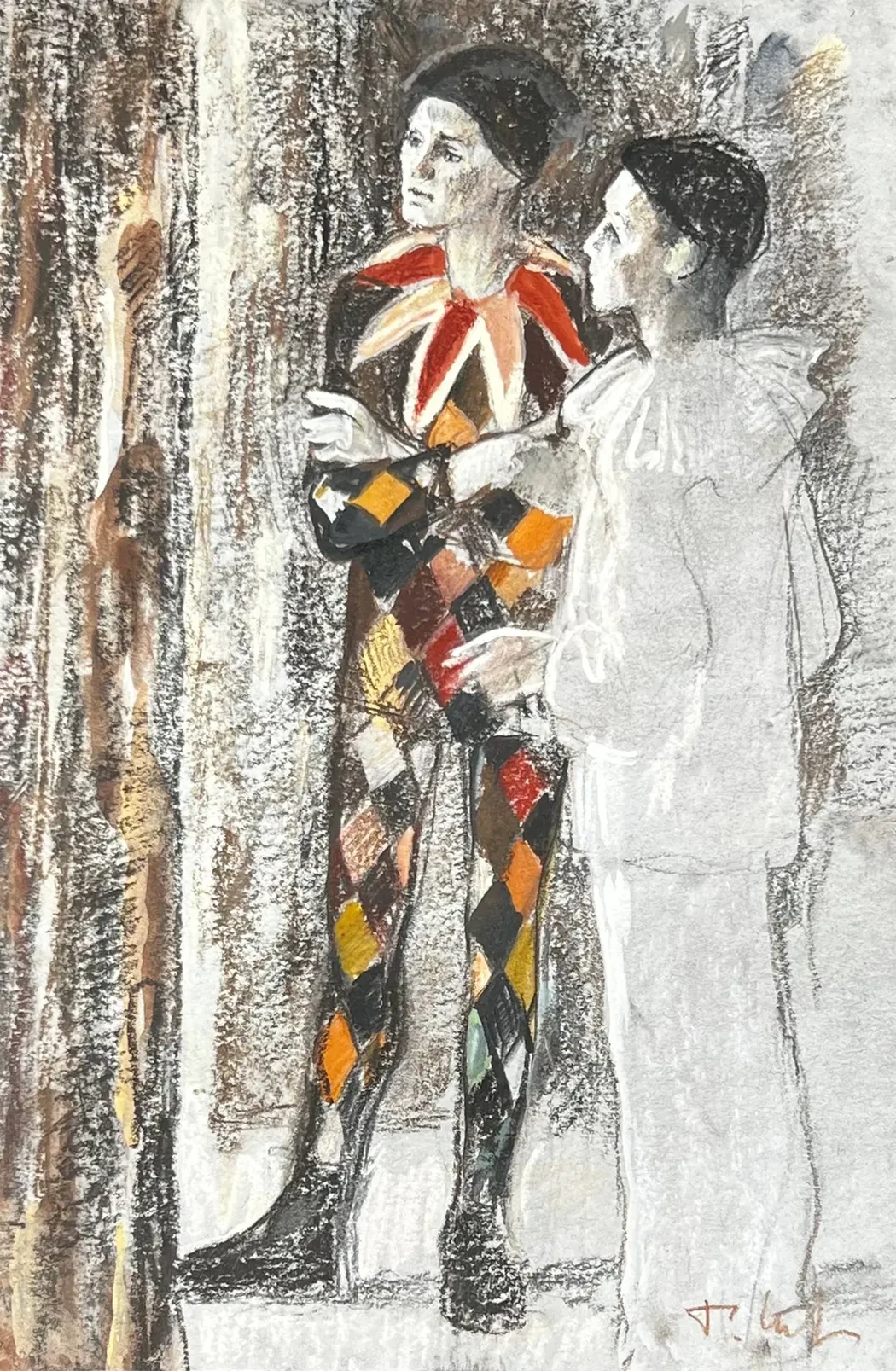 «Артисты», Чепикова Татьяна Алексеевна, художник, купить картину, купить, работы, аукцион, графика, галерея ОПХ, Bidspirit, бидспирит, магазин