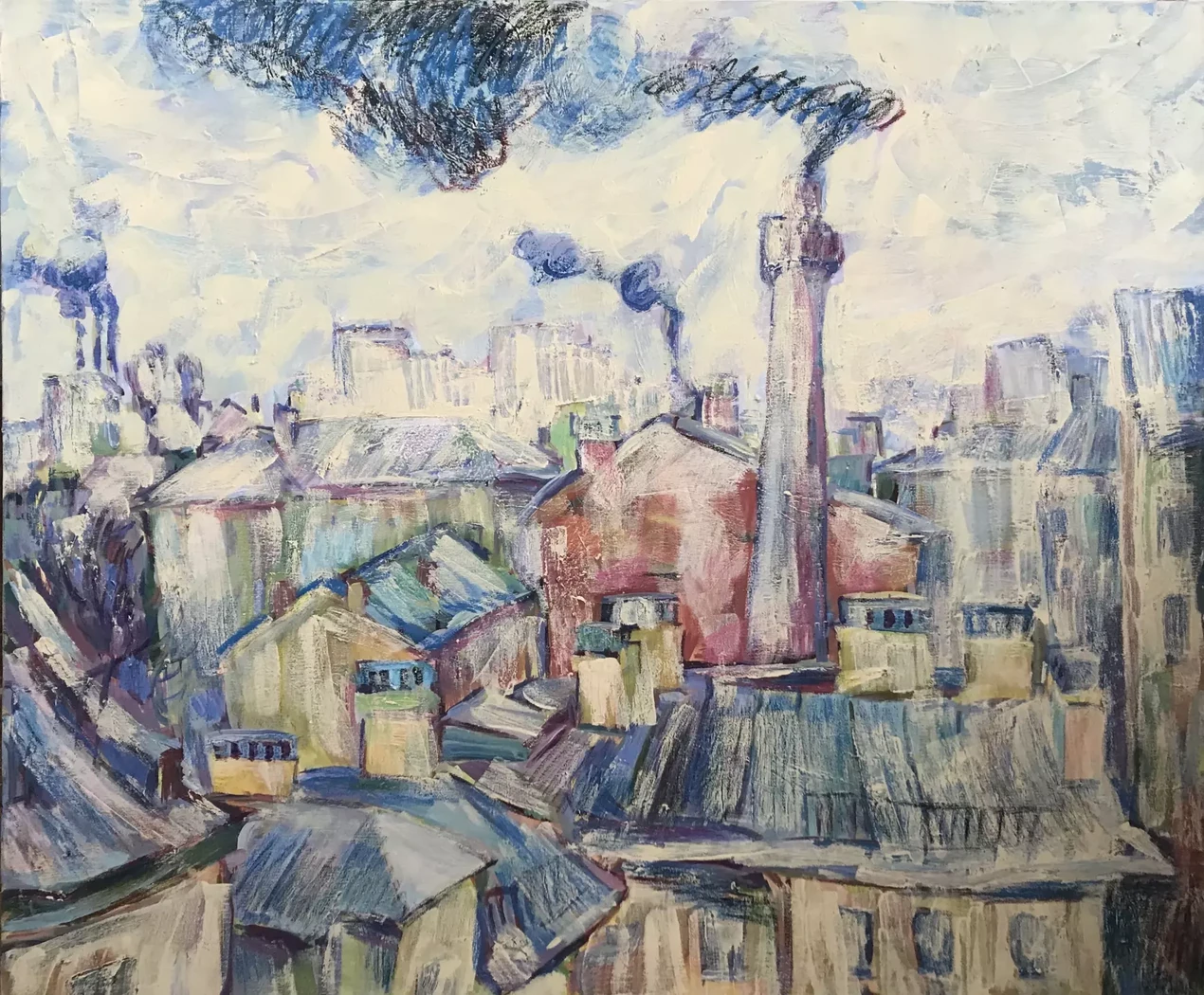 «Крыши Петроградки», Егошина Вера Алексеевна, художник, купить картину
