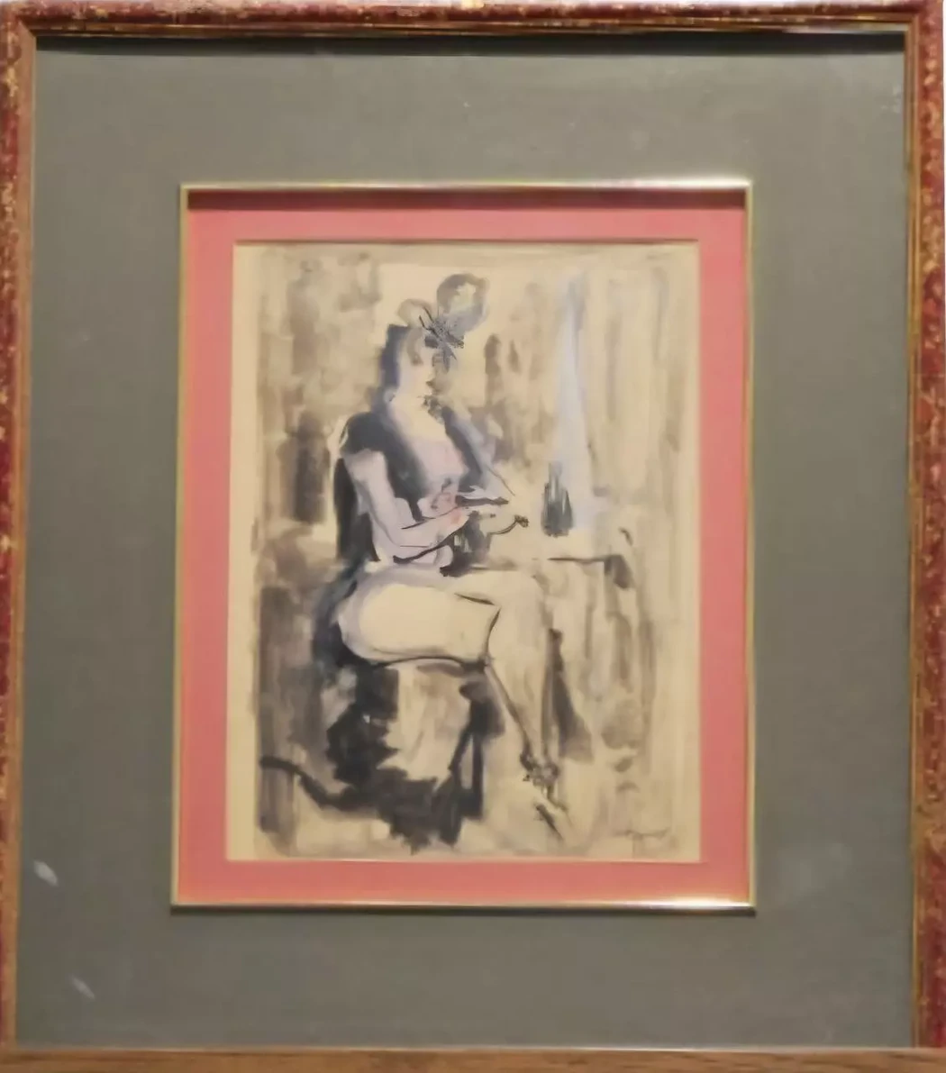 «В будуаре», Сергей Константинович Рудаков, художник, купить картину, купить, работу, живопись, аукцион, галерея ОПХ, портрет, соцреализм, бидспирит, Bidspirit