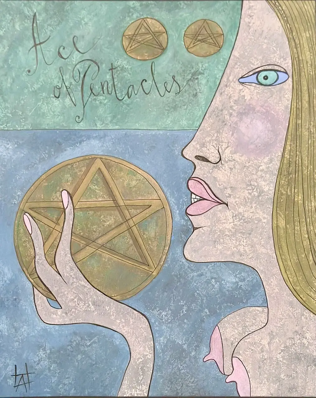 «Туз Пентаклей», Нелюбина Анастасия, художник, купить картину, купить, работу, выставка, галерея ОПХ, аукцион