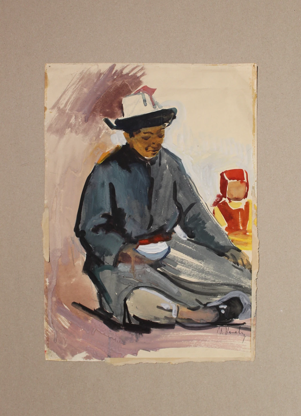 «Омар», Коновалов Иван Яковлевич, художник, купить картину, купить, работы, аукцион, графика, галерея ОПХ, Bidspirit, бидспирит, магазин