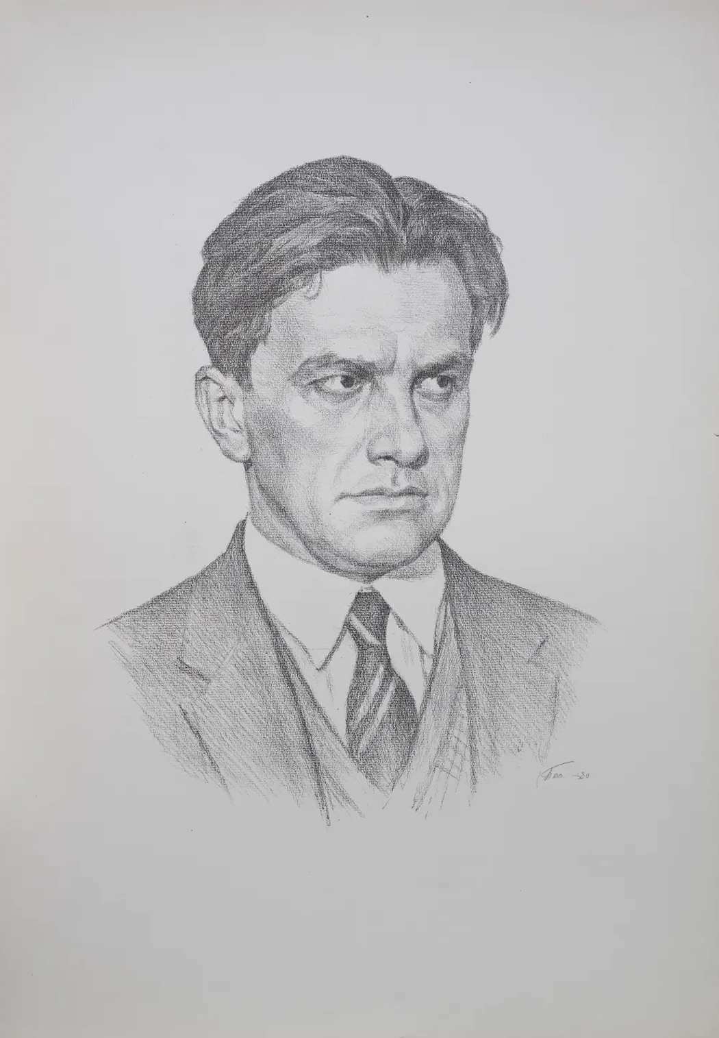 «Портрет В. Маяковского», 1980 г., Н.Х., художник, купить картину.