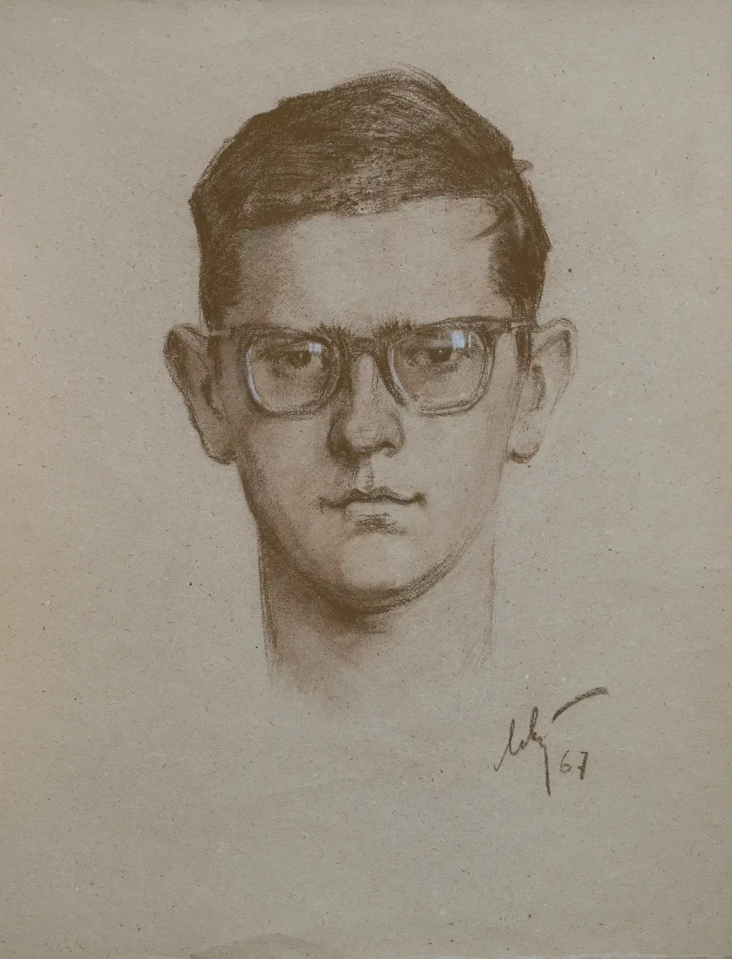«Портрет Шостаковича Д.Д.», Левитин Анатолий Павлович, художник, купить картину, 1967 г.