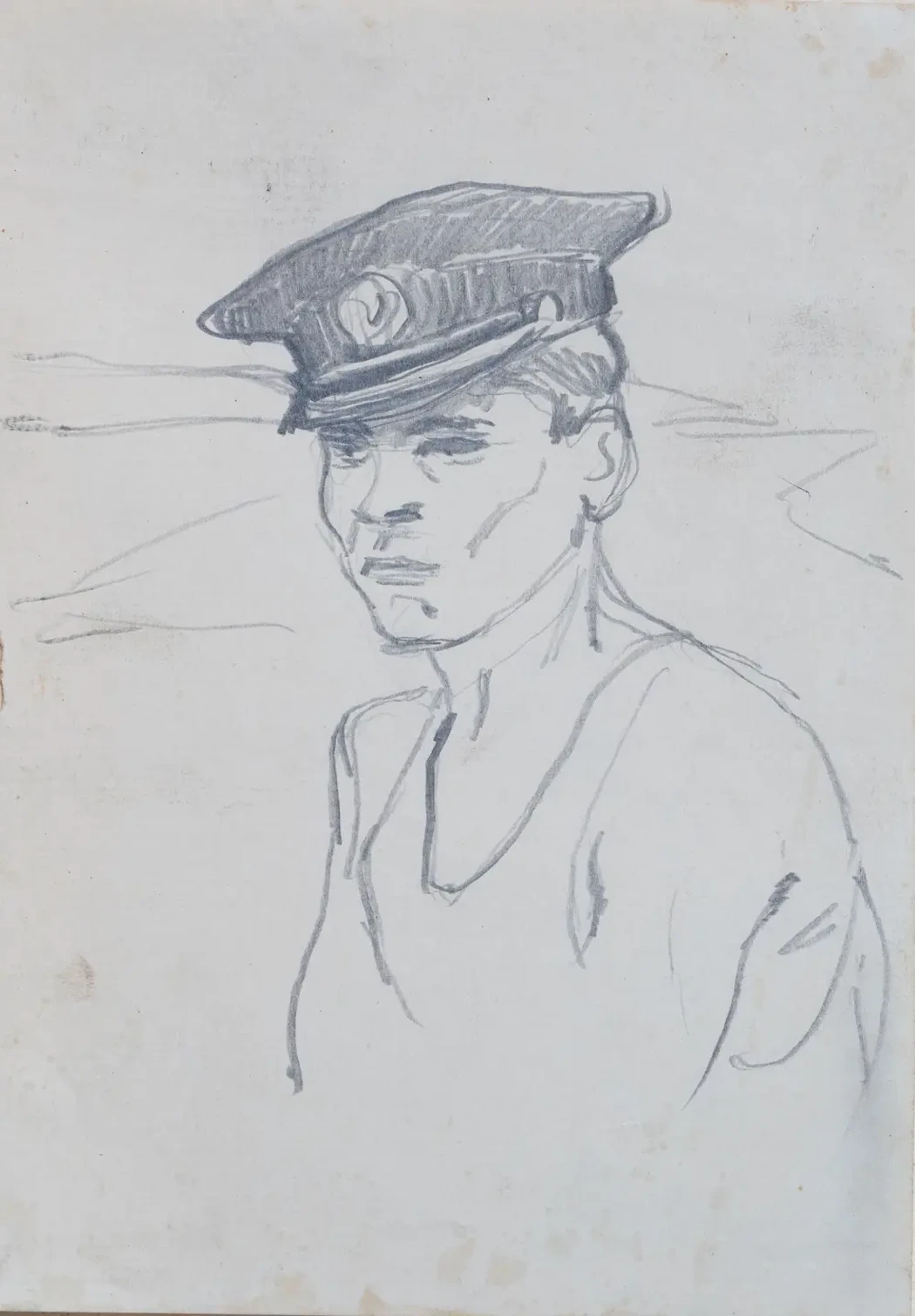 «Портрет мужчины», 1959 г., Васильев Анатолий Ильич, художник, купить картину.