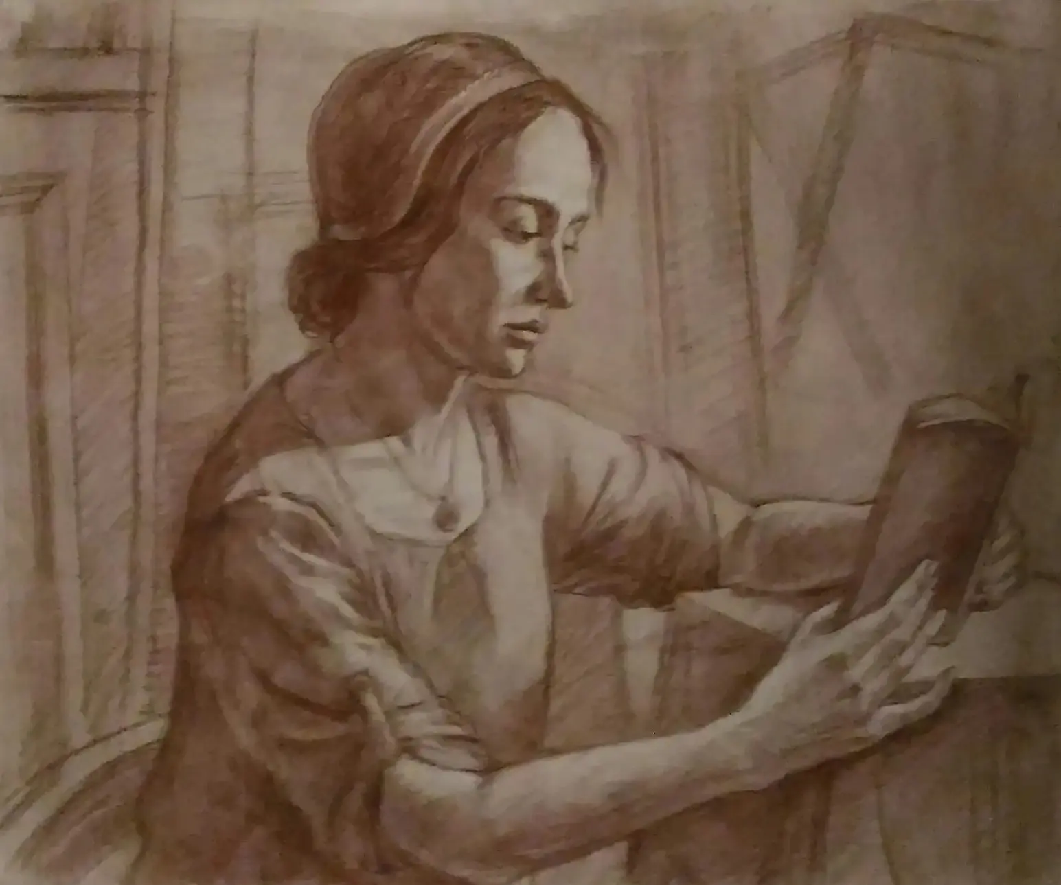 «Девушка с книгой», Ефимова Марина, купить работу.