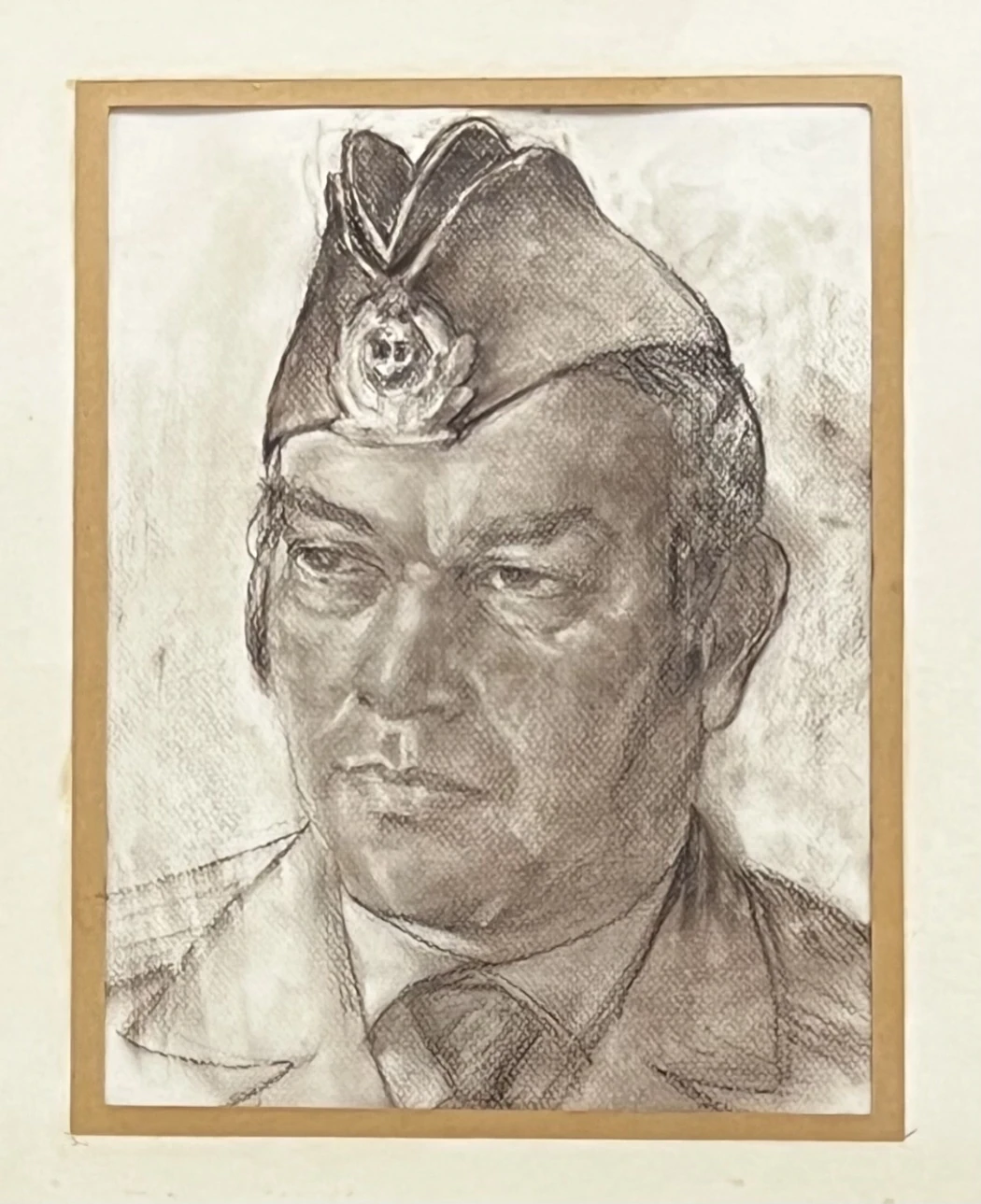 «Портрет стармеха Головейко М.Н.» б.с., Яркин Владимир Петрович, художник, купить картину, купить, работы, рисунок, выставка «Полюса живописи», галерея ОПХ