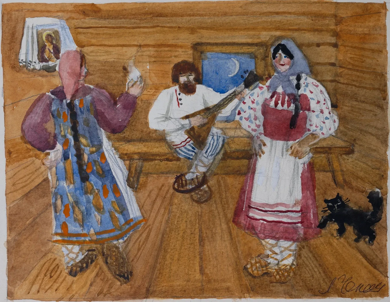 «Русский сюжет», Н.Х., художник, купить картину.