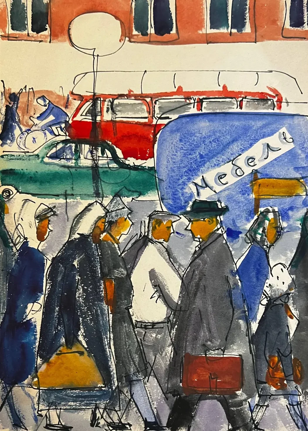 «Мебель», Матюх Вера Федоровна, художник, купить картину, купить, работы, аукцион, графика, галерея ОПХ, Bidspirit, бидспирит, магазин