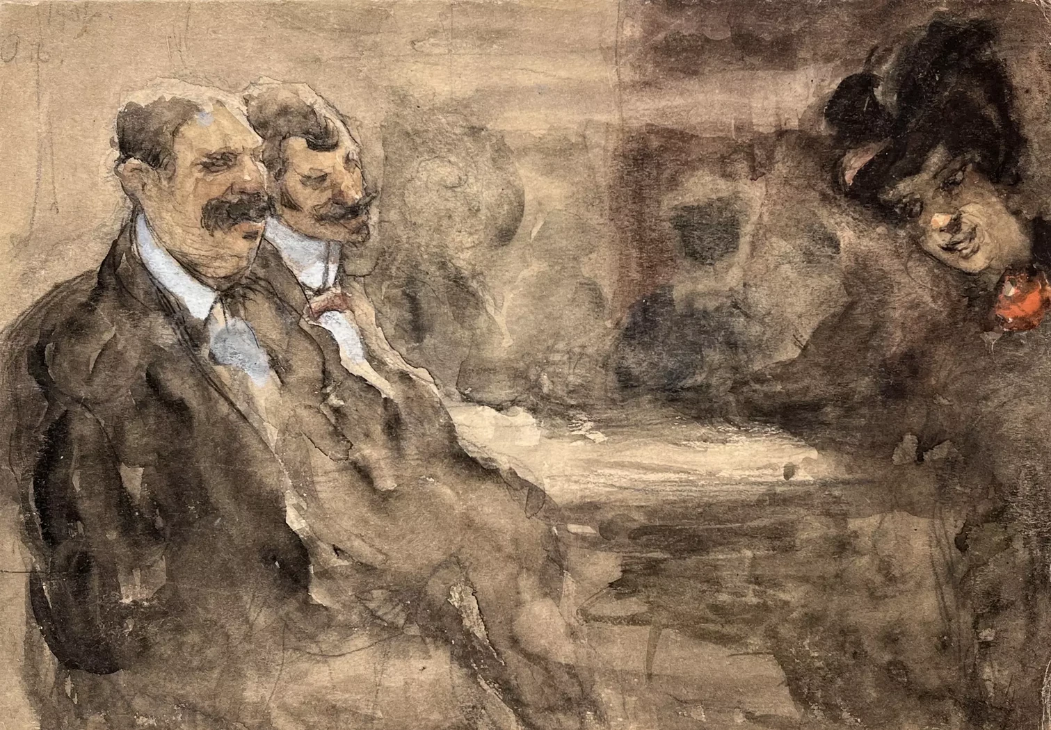 «Трактирная встреча», Вахрамеев Александр Иванович, художник, купить картину