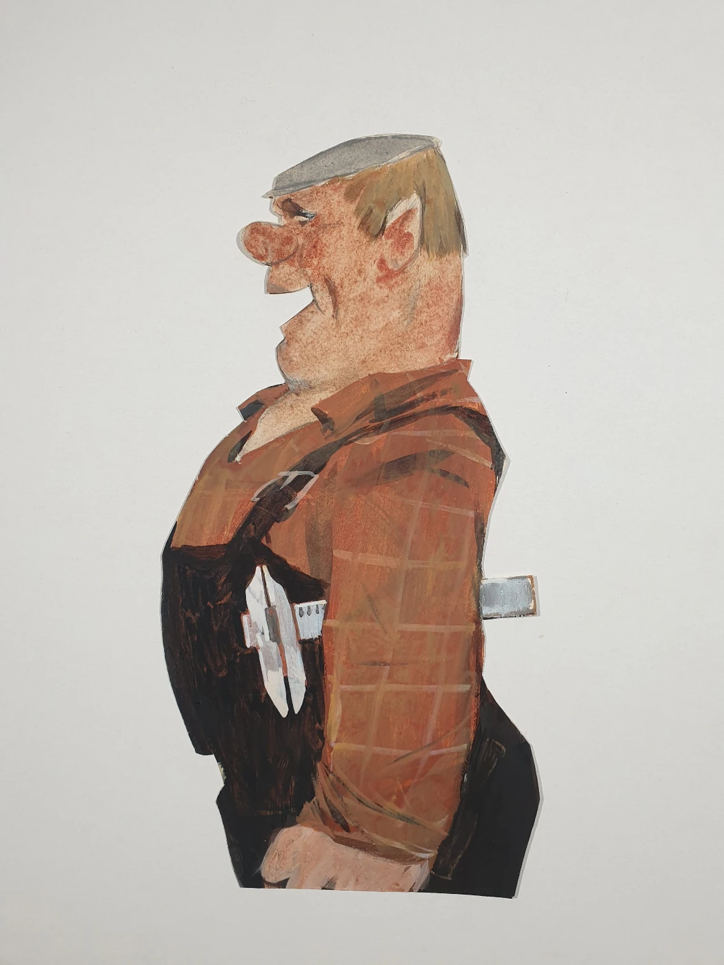 «Рабочий», Обозненко Дмитрий Георгиевич, художник, купить картину, Боевой карандаш