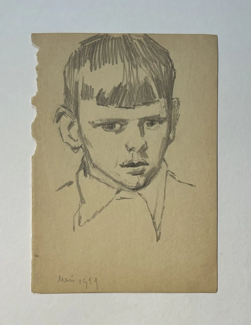 «Май 1959», Васильев Анатолий Ильич, художник, купить картину, купить, работы, аукцион, графика, галерея ОПХ, Bidspirit, бидспирит, магазин