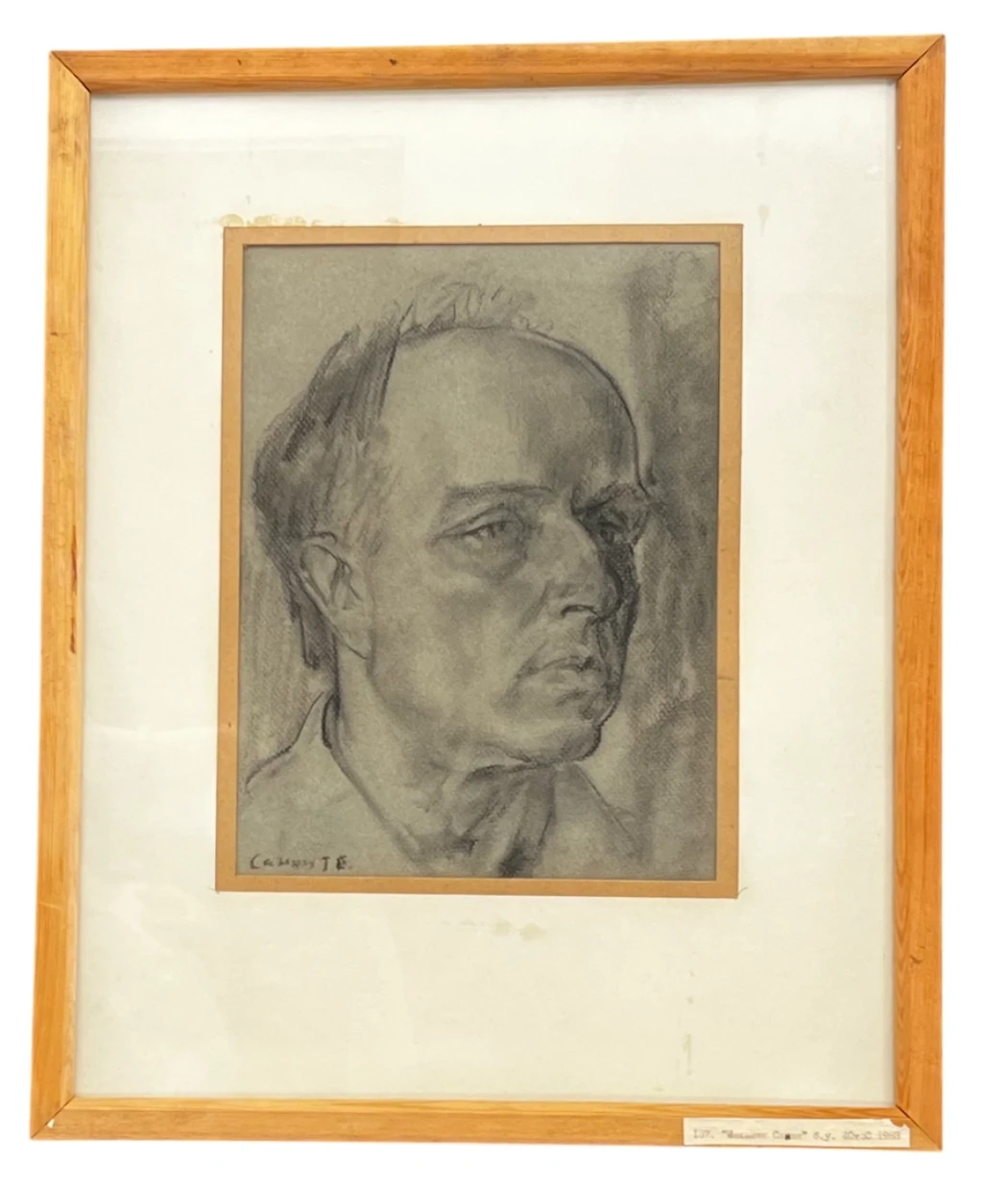 «Портрет механика Санина Т.Е.» б.с., Яркин Владимир Петрович, художник, купить картину, купить, работы, рисунок, выставка «Полюса живописи», галерея ОПХ