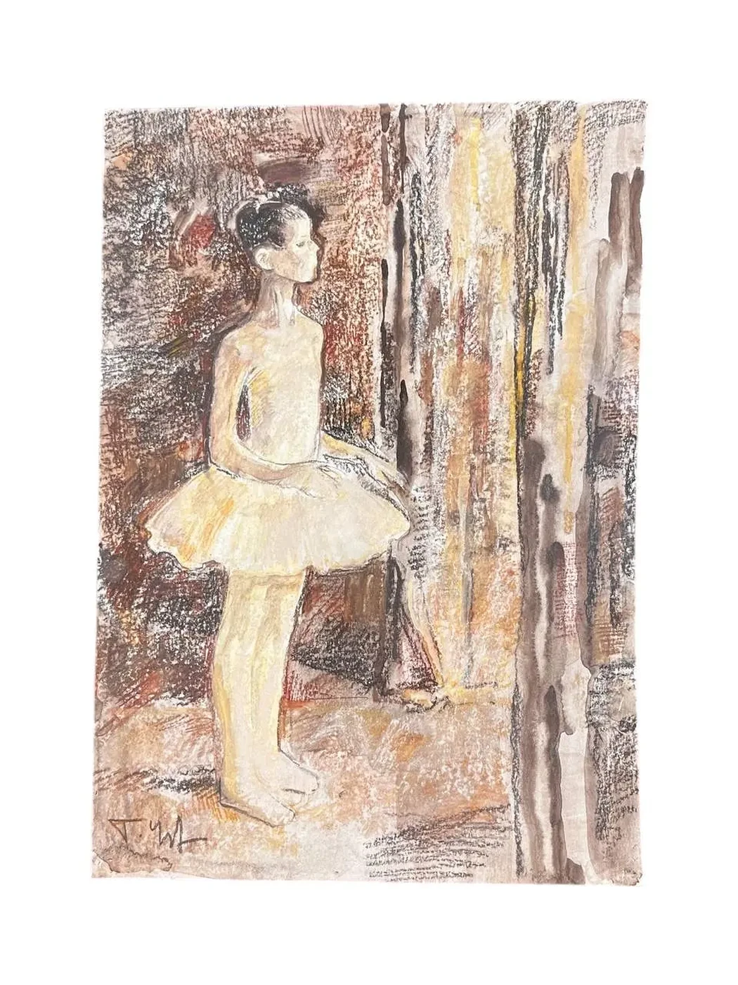 «Из цикла "За кулисами"», Чепикова Татьяна Алексеевна, художник, купить картину, купить, работы, аукцион, графика, галерея ОПХ, Bidspirit, бидспирит, магазин