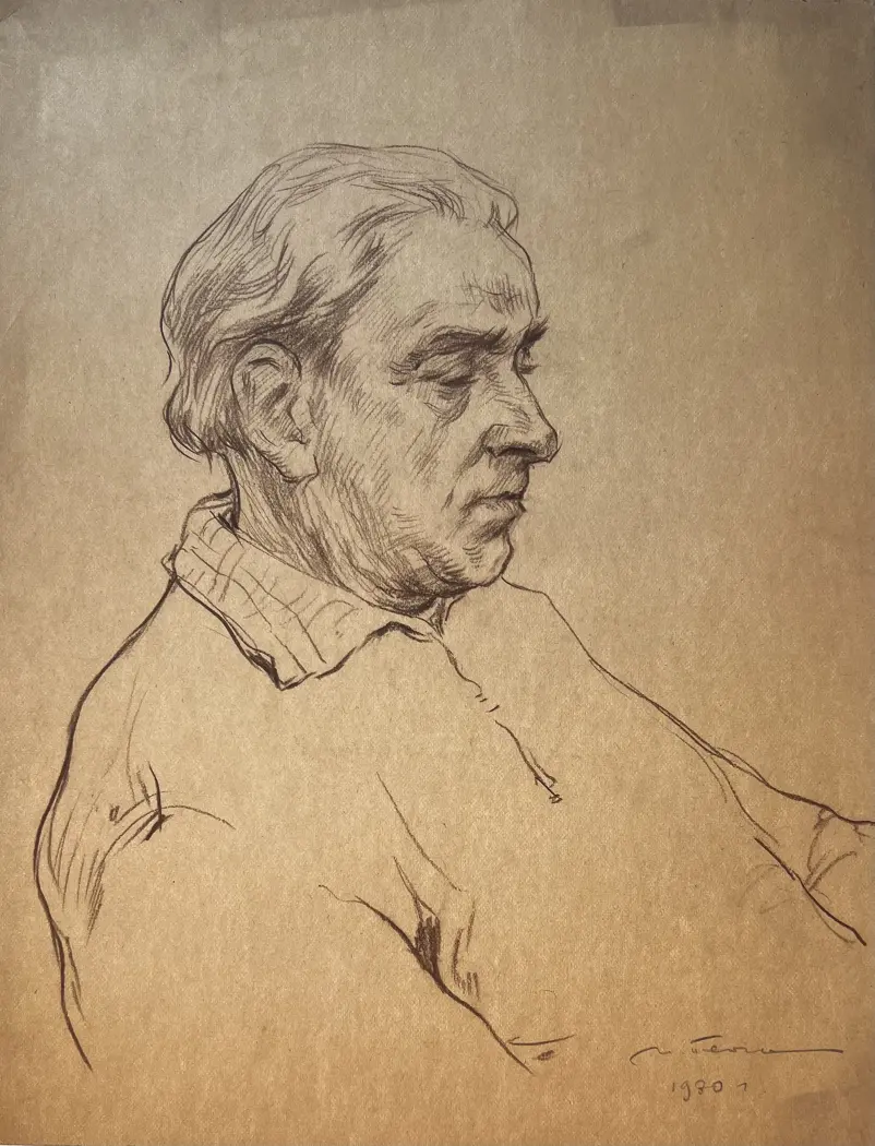«Портрет художника Подлясского Ю.С.», Пентешин Иван Мильевич, художник, купить картину