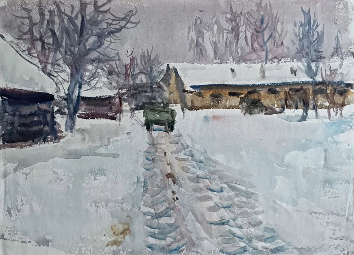 «Зимний пейзаж» Пономарёв А.М.