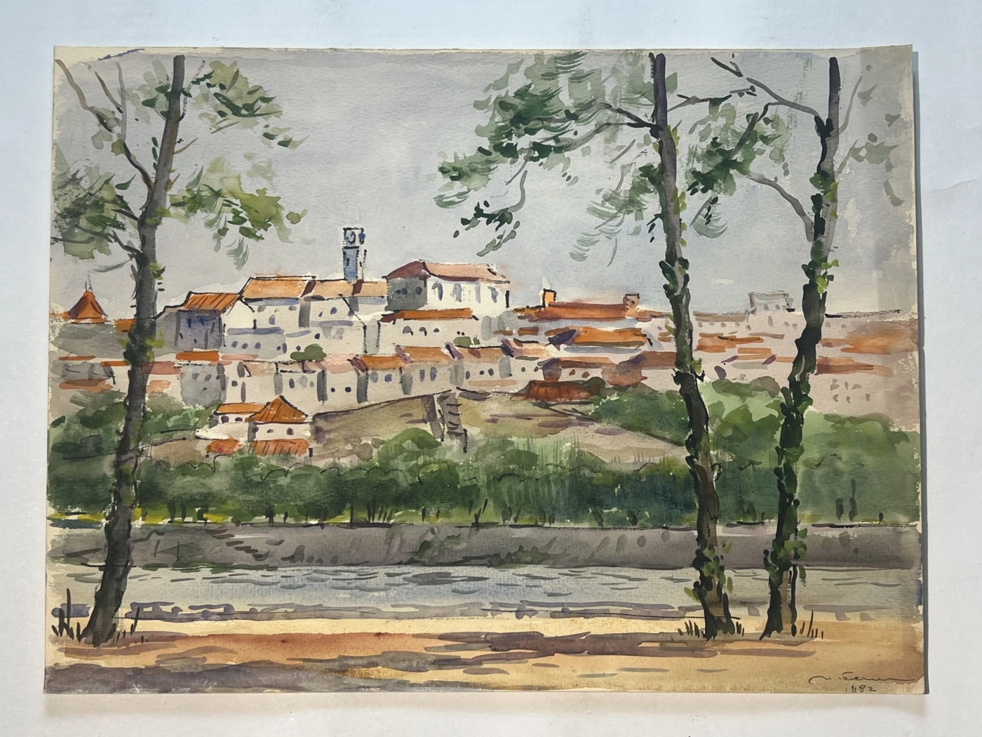 «Коимбра. Португалия. 1962 г.», Пентешин Иван Мильевич, художник, купить картину, купить, работы, графика, галерея ОПХ, аукцион