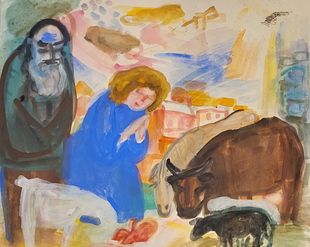 «Эскиз. Рождество», Аршакуни Завен Петросович, художник, купить картину 