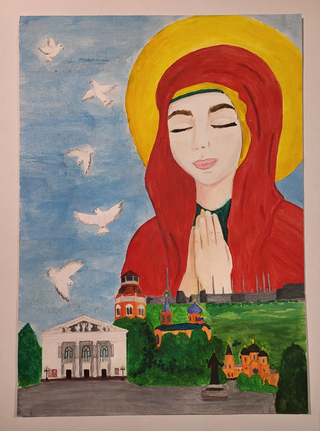 «Молитва о Мариуполе», Выставка «Я рисую Мир!»