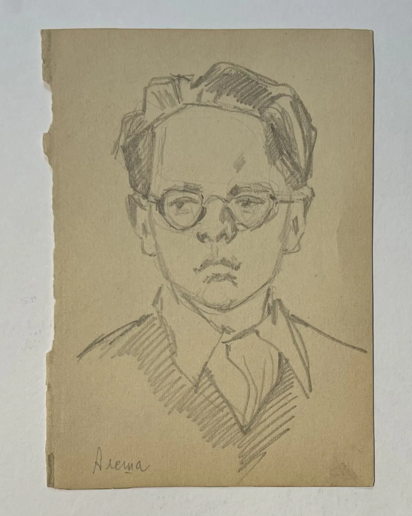 «Алеша», Васильев Анатолий Ильич, художник, купить картину, купить, работы, аукцион, графика, галерея ОПХ, Bidspirit, бидспирит, магазин