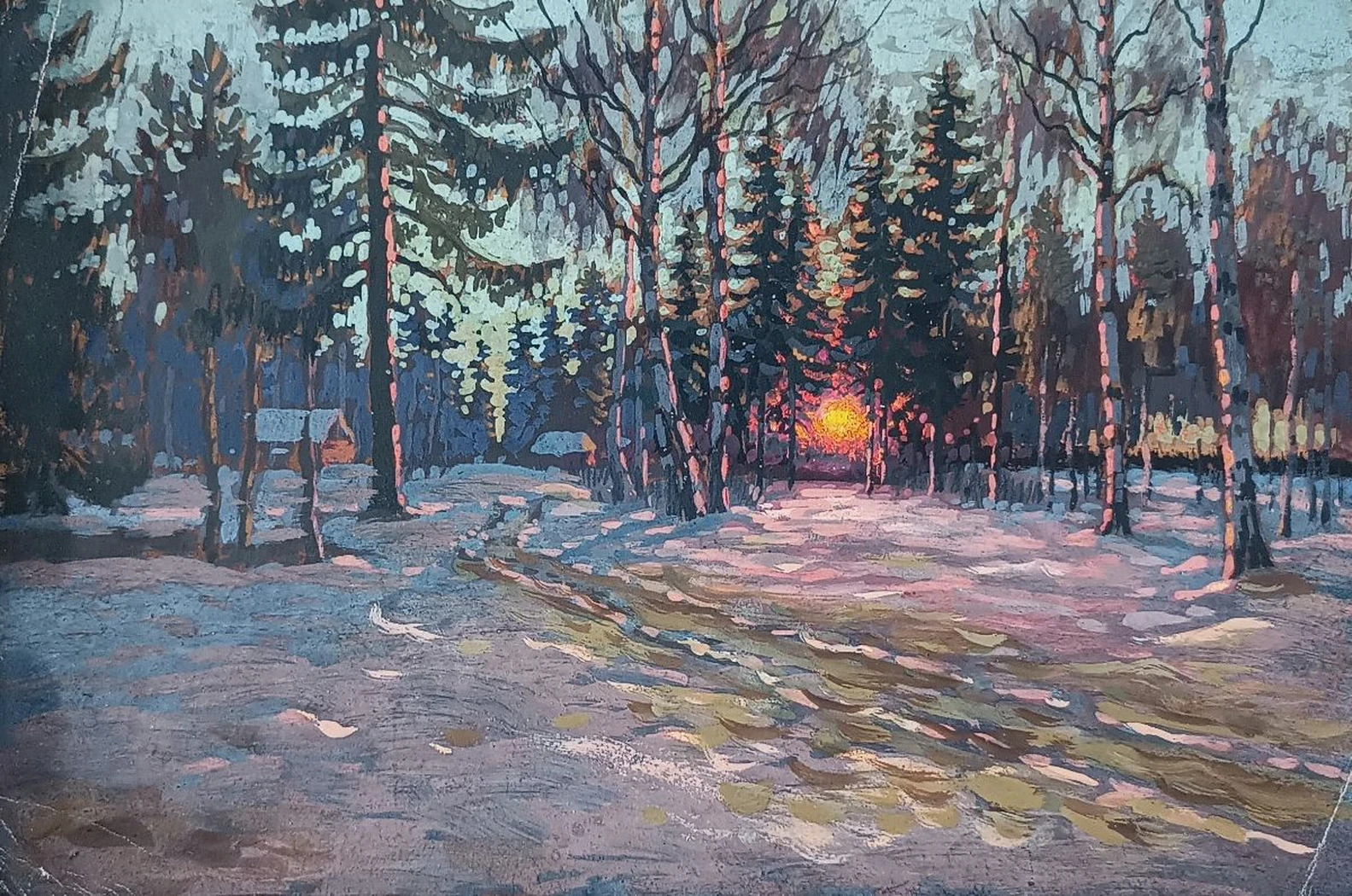 «Зимний закат»