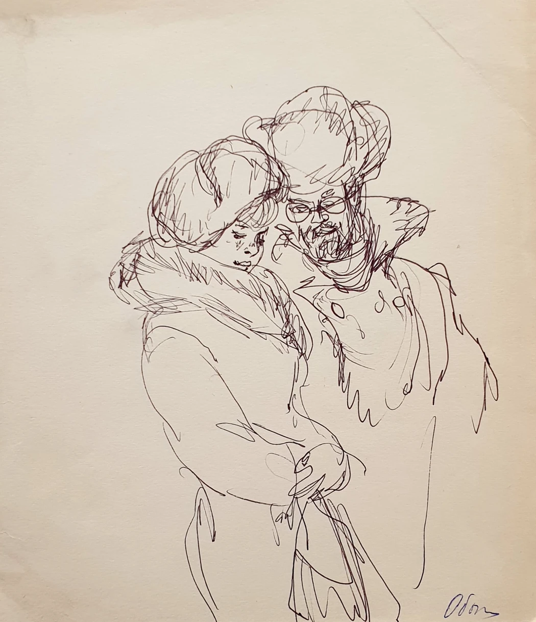 «Пара зимой», Обозненко Дмитрий Георгиевич, художник, купить картину 