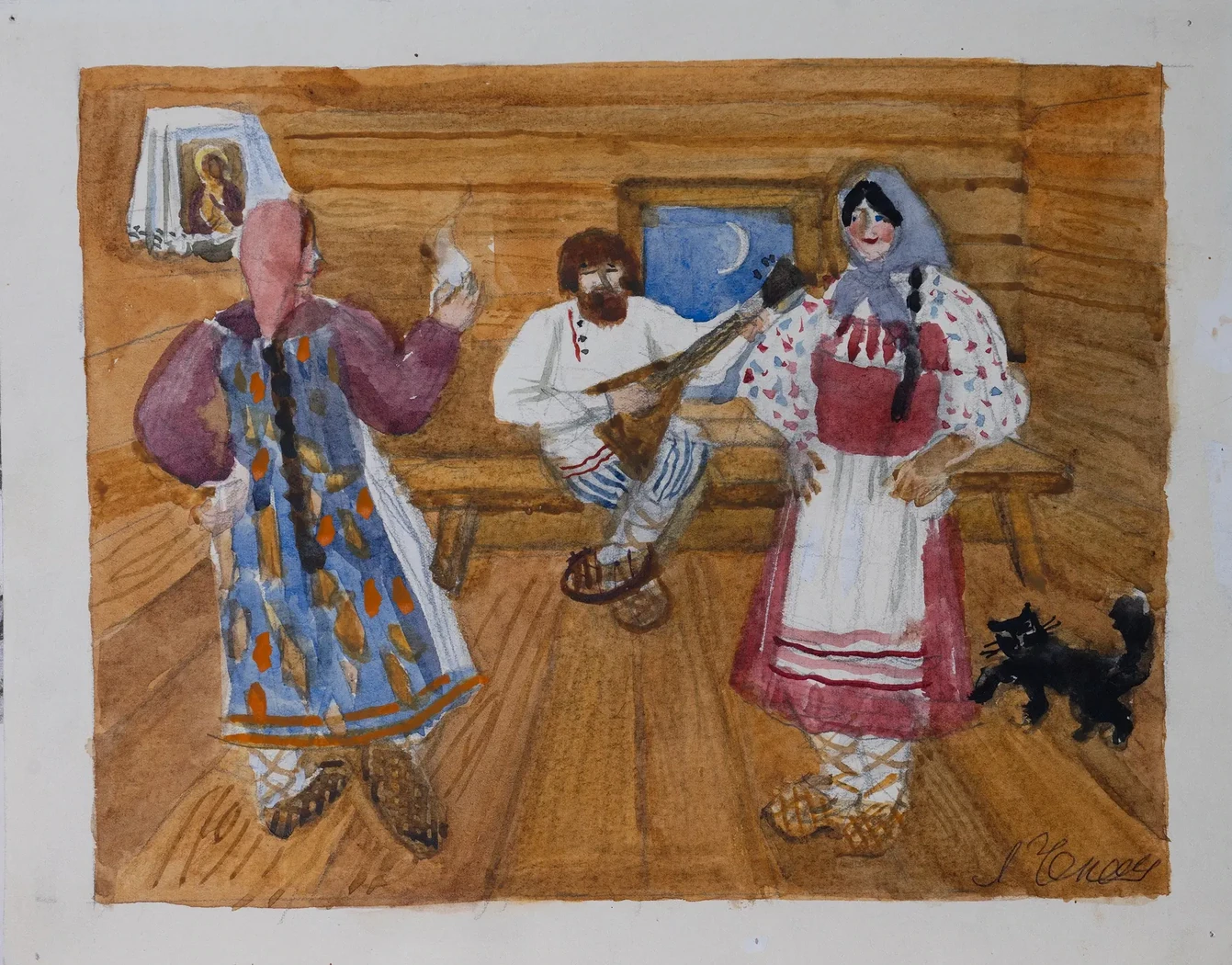 «Русский сюжет», Н.Х., художник, купить картину.
